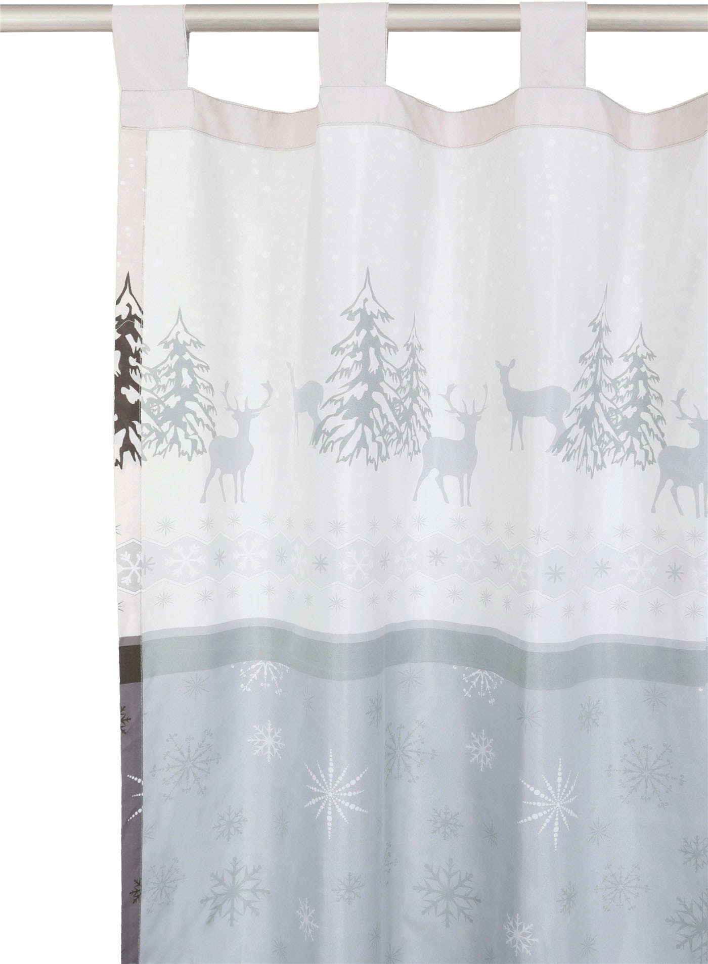 my home Vorhang »Venua«, (1 St.), mit Weihnachtsdesign aus bedruckter  Microfaser kaufen | Fertiggardinen