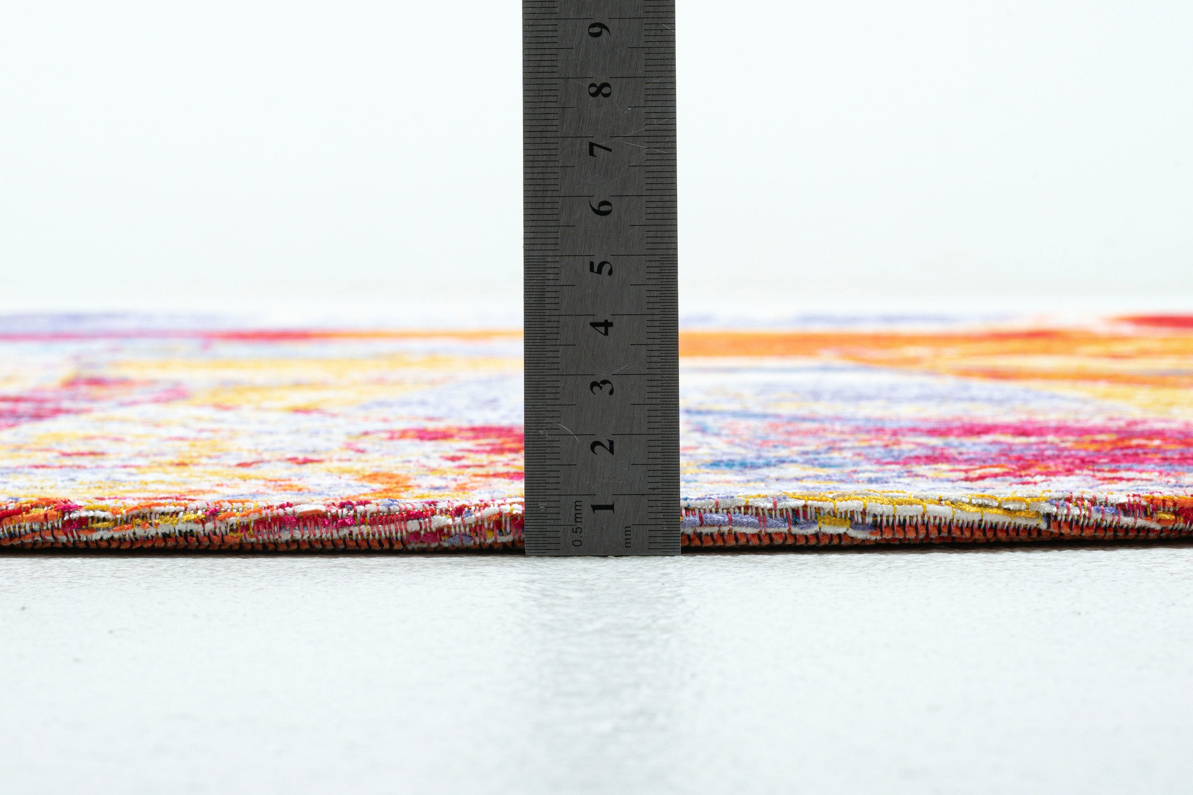 Sansibar Teppich »Keitum 013«, rund, 3 mm Höhe, Flachgewebe, modernes Design