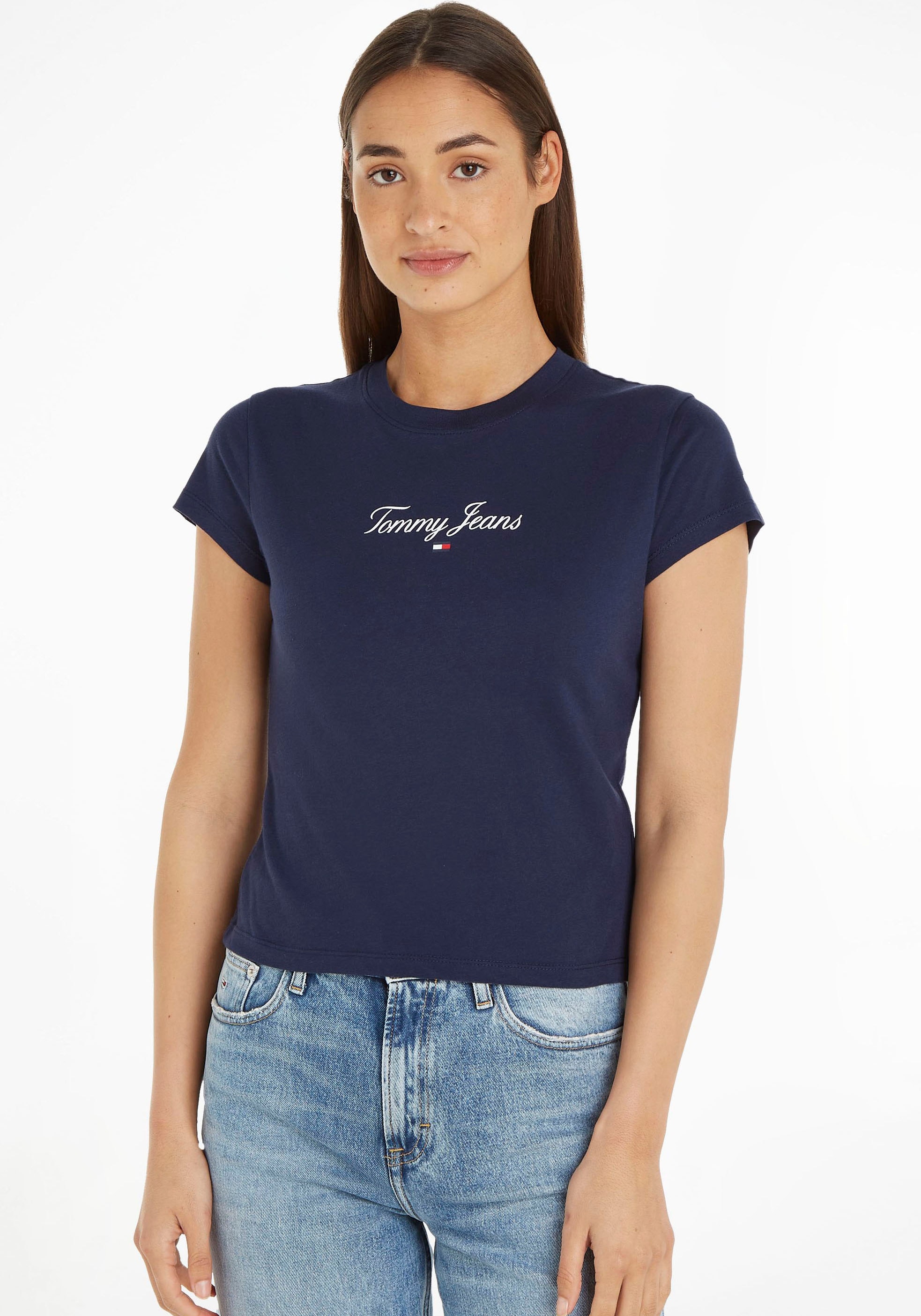 Tommy Jeans T-Shirt »TJW BBY ESSENTIAL LOGO 1 SS«, mit Tommy Jeans  Labeldruck online bestellen bei Jelmoli-Versand Schweiz