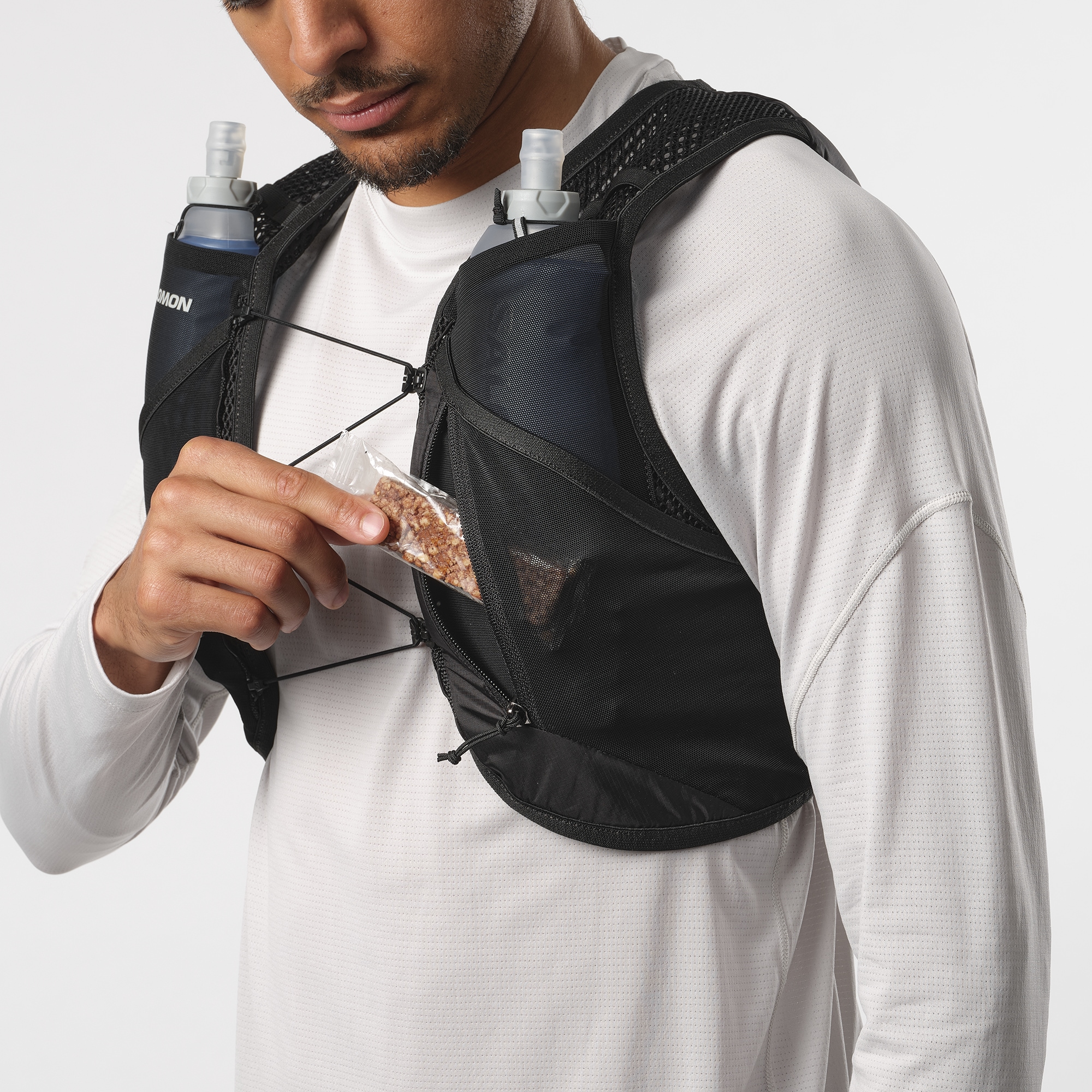 Salomon Trinkrucksack »ACTIVE SKIN 4«, Rucksack / Laufweste inkl. Soft-Flask