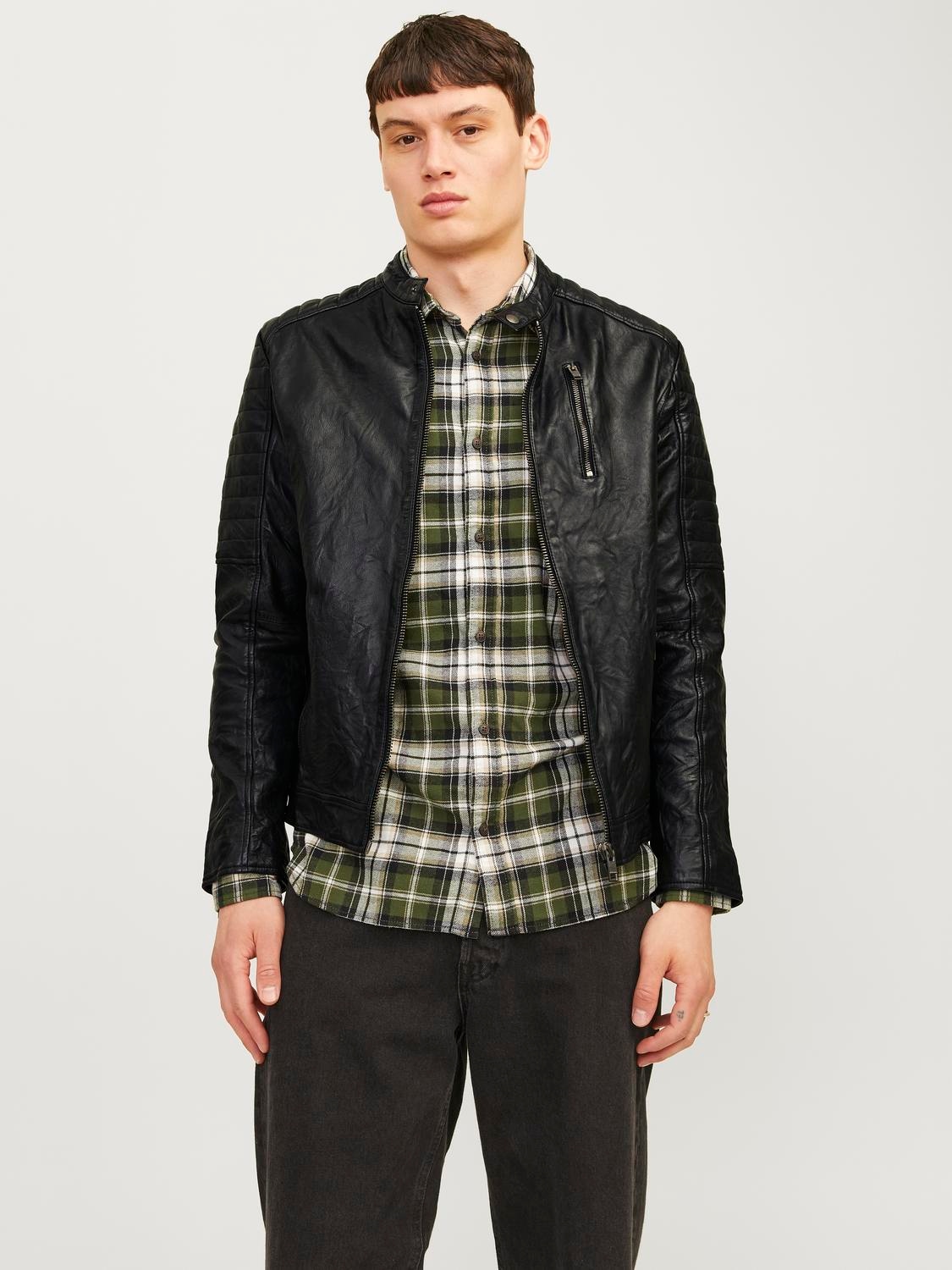 Jack & Jones Lederjacke »JJERICHARD LEATHER JACKET NOOS«