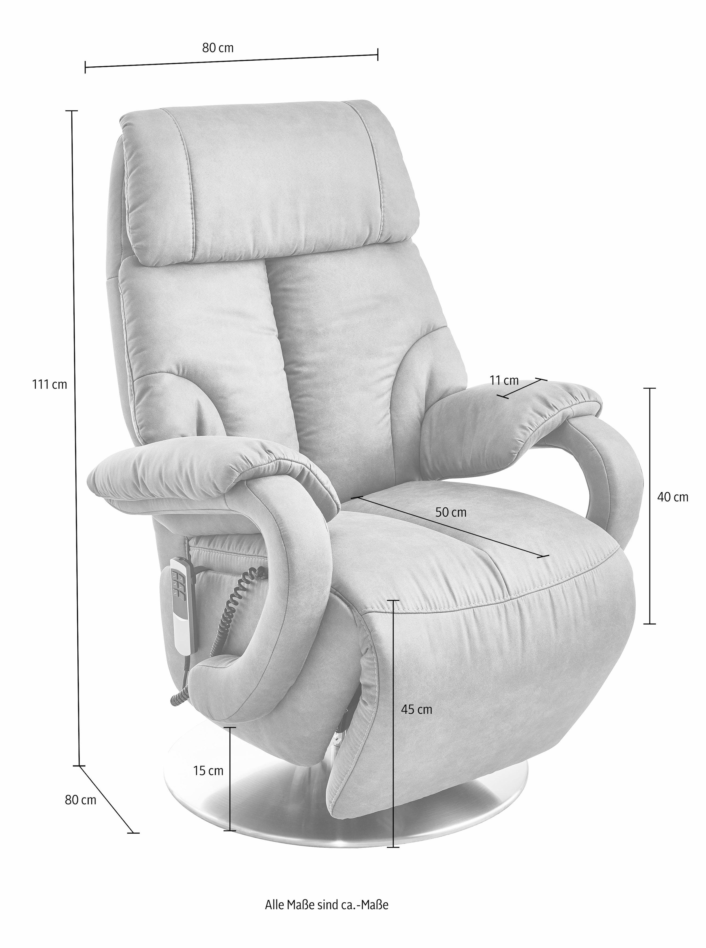 sit&more TV-Sessel »Invito«, in Grösse S, wahlweise mit Motor und Aufstehhilfe