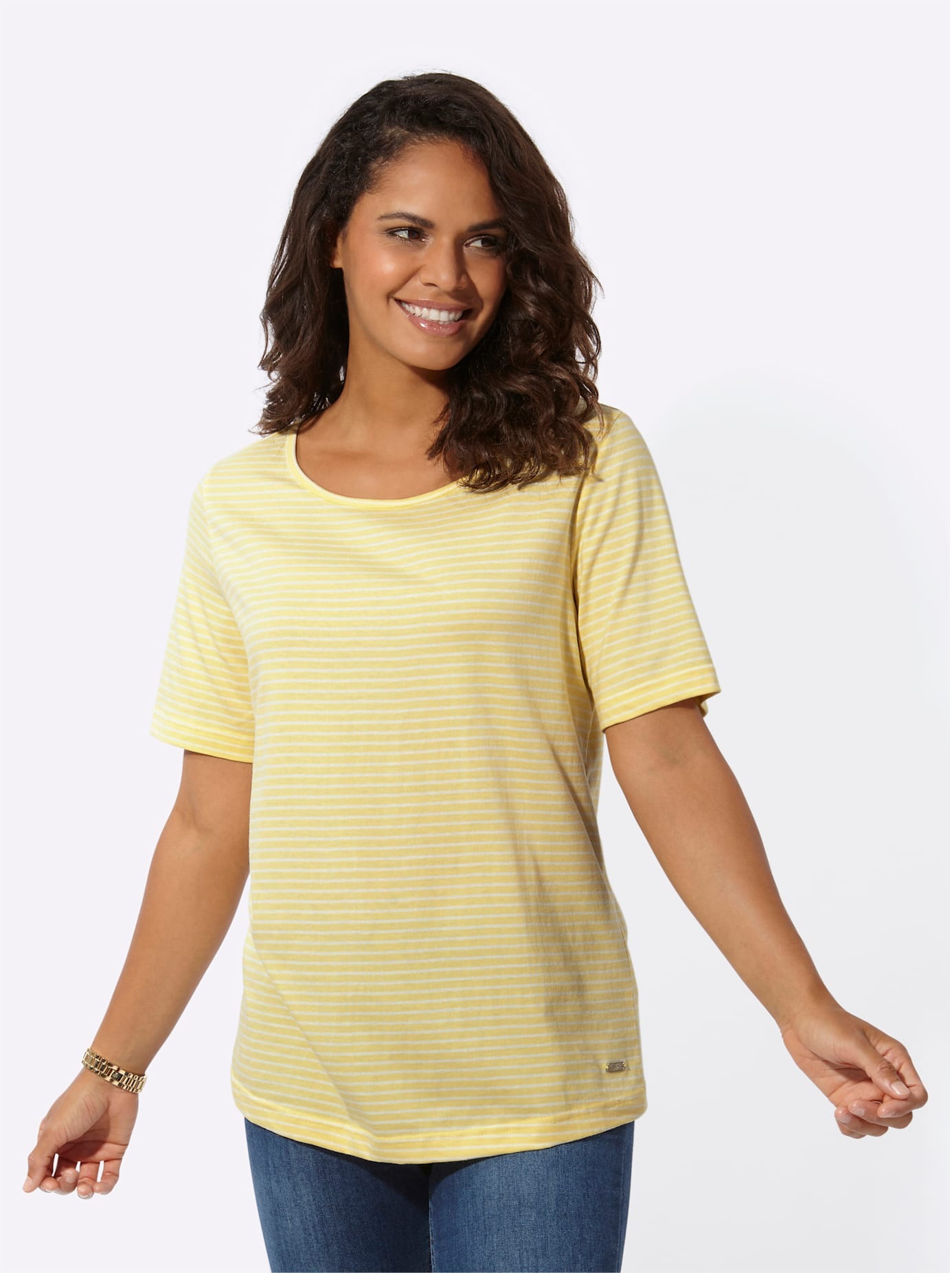 Casual Looks Kurzarmshirt »Ringelshirt« 1 Stk.