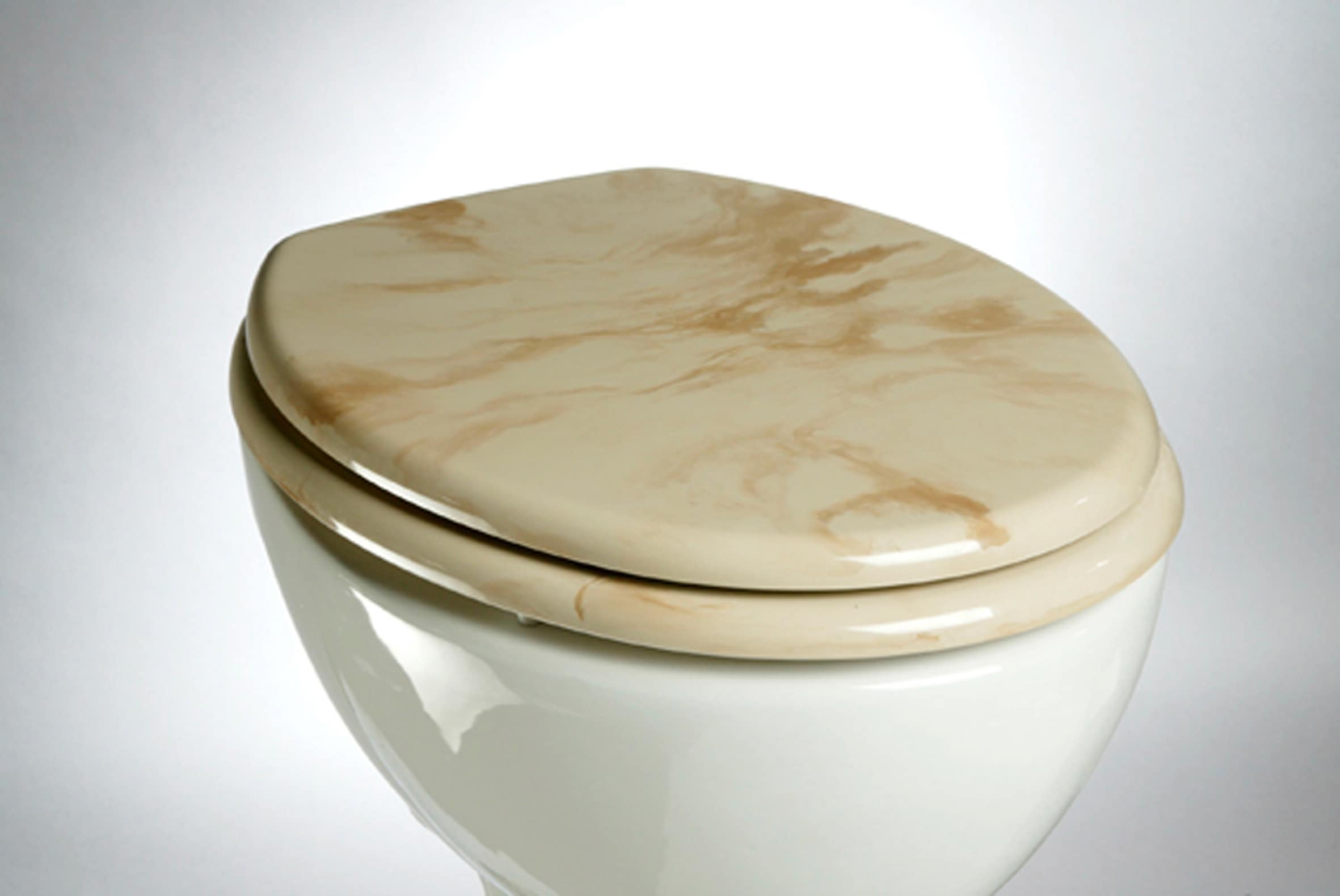 ADOB WC-Sitz »Marmor«, extrem stabil mit Edelstahlscharnieren