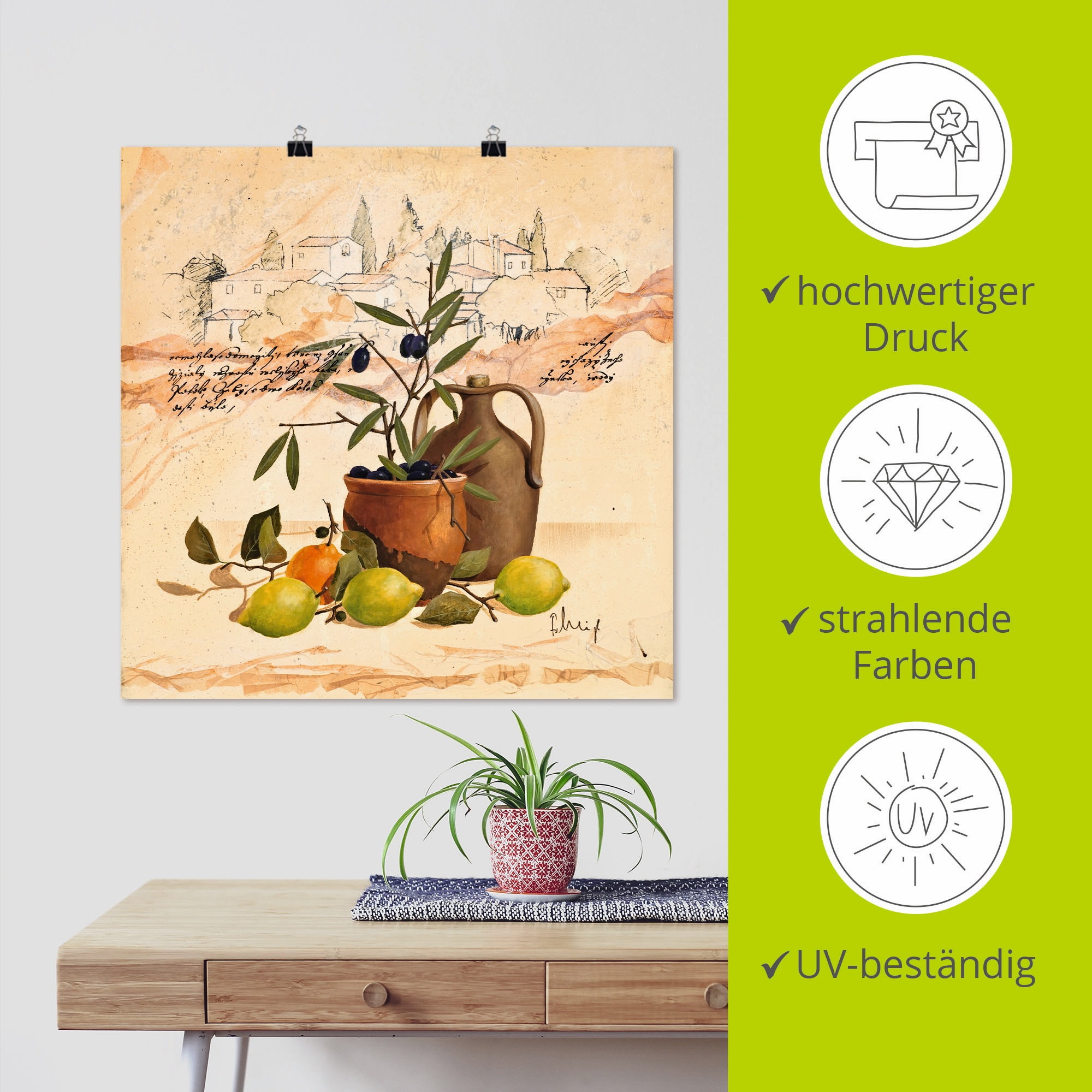 Artland Wandbild »Lavendel Impressionen«, Arrangements, (1 St.), als Leinwandbild, Poster, Wandaufkleber in verschied. Grössen