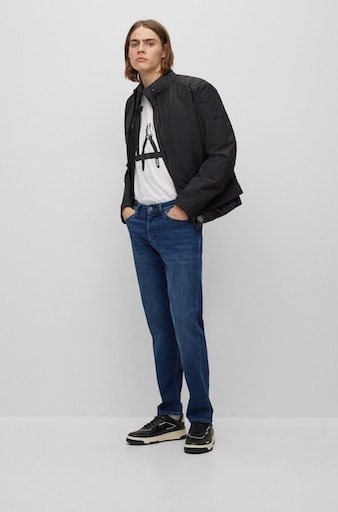 bestellen »Re.Maine Straight-Jeans ORANGE BC-P«, | BOSS mit online Jelmoli-Versand Markenlabel