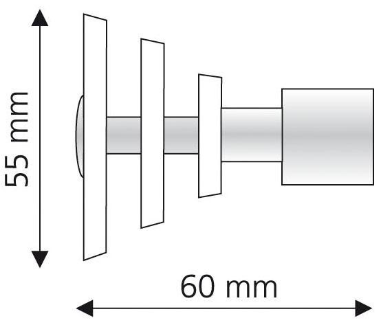 Liedeco Gardinenstangen-Endstück »Luna«, (Set, 2 St.), für Gardinenstangen Ø 16 mm