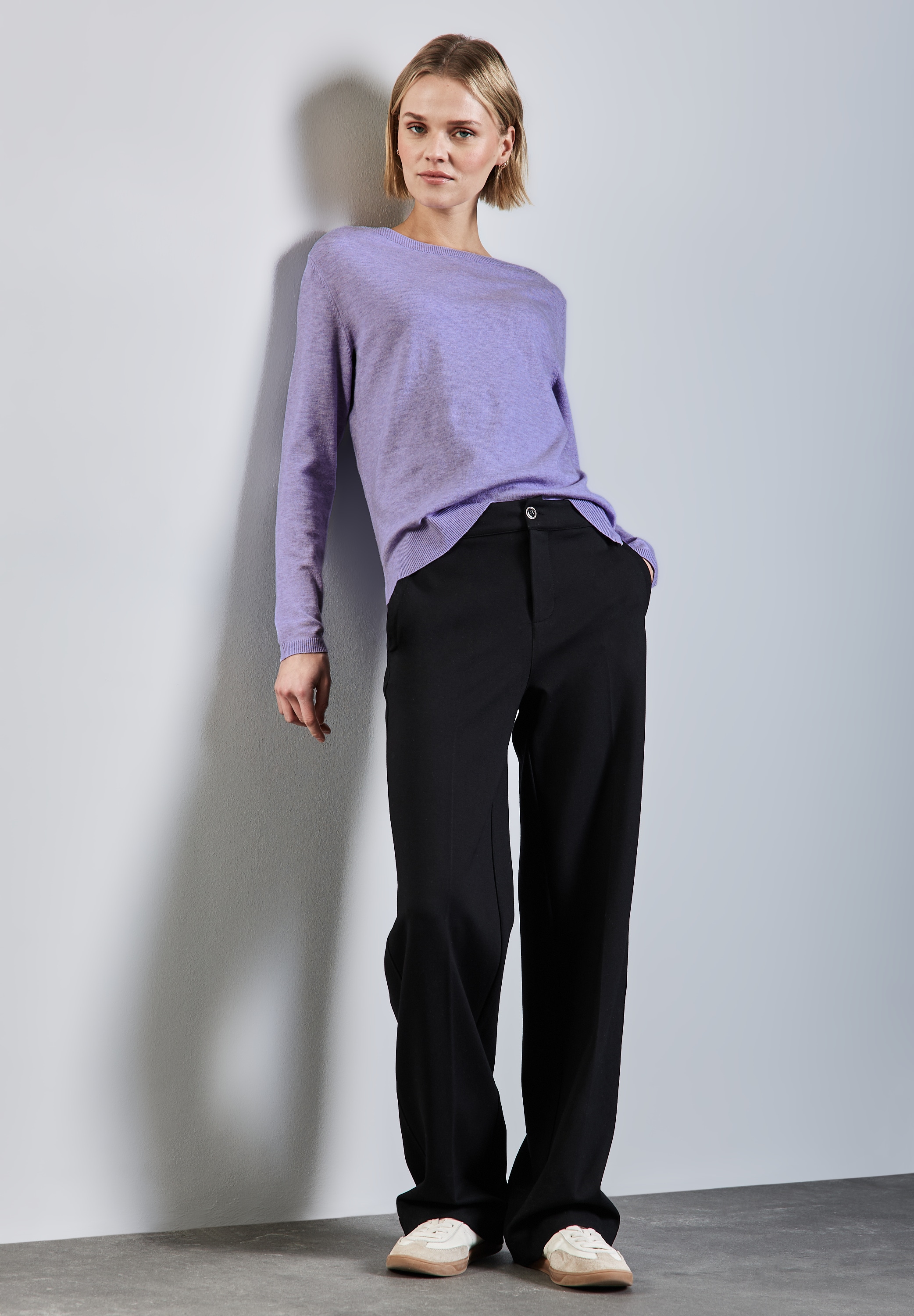 STREET ONE Strickpullover, mit Rippbündchen