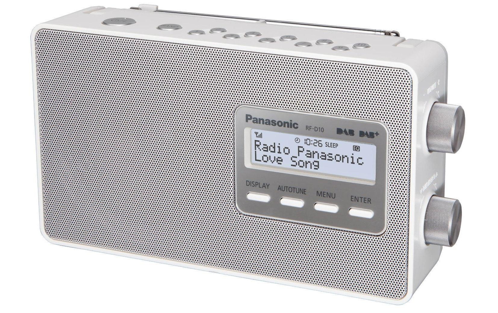 Panasonic Digitalradio (DAB+) »RF-D10EG-W Weiss«, (CD Digitalradio (DAB+)-FM-Tuner)