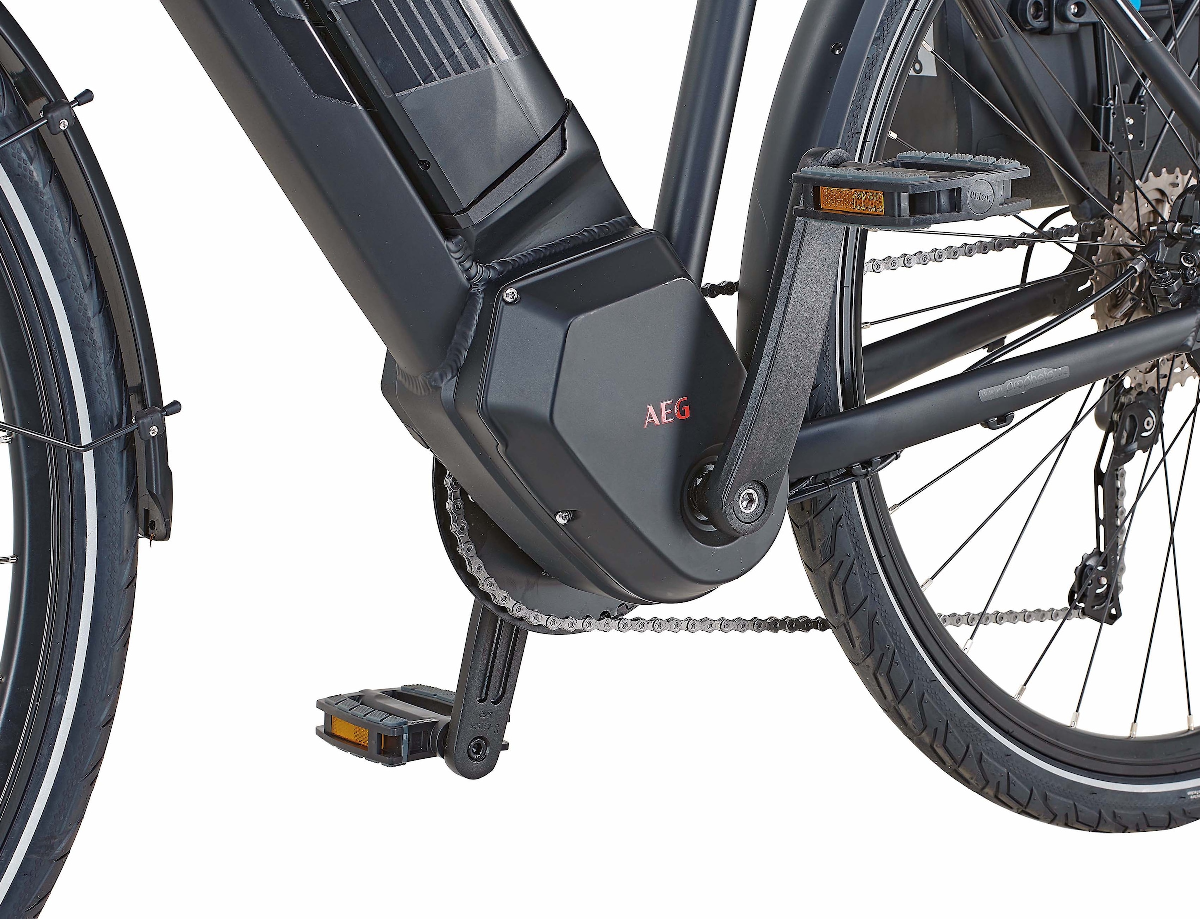 Prophete E-Bike »Entdecker PowerEdition«, 10 Gang, Shimano, Deore, Mittelmotor 250 W, (mit Seitentasche), Pedelec, Elektrofahrrad für Damen u. Herren