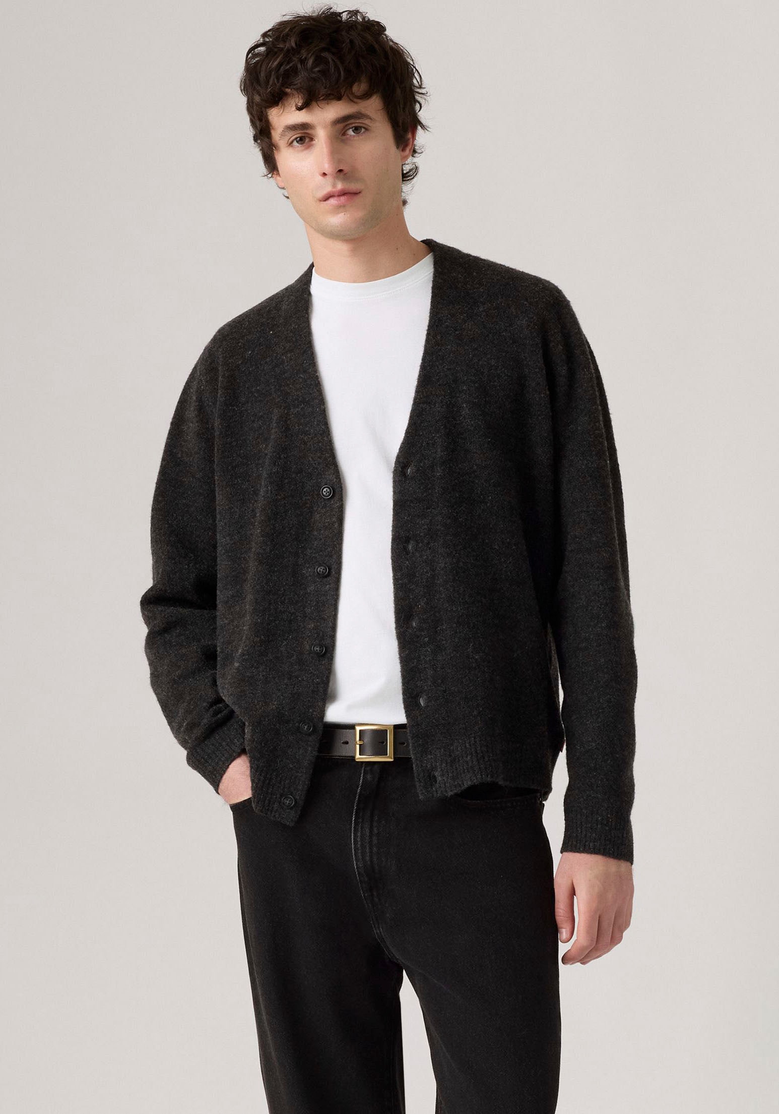 Levi's® Strickjacke Legere Passform, pflegeleichter Materialmix