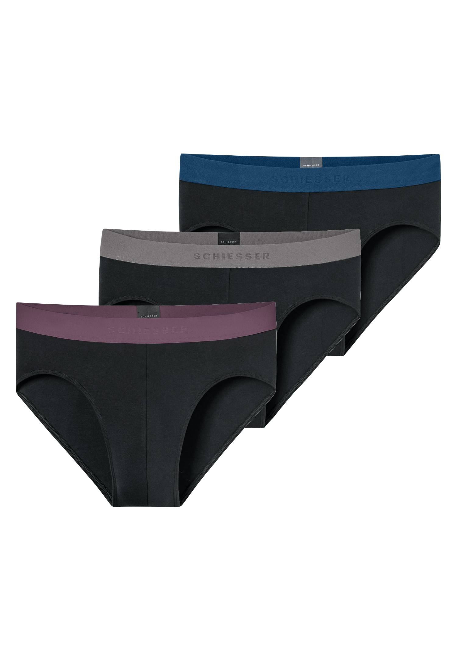 Schiesser Rioslip »95/5 Multipacks« 3er Pack, mit sportlichem Logo-Webgummibund