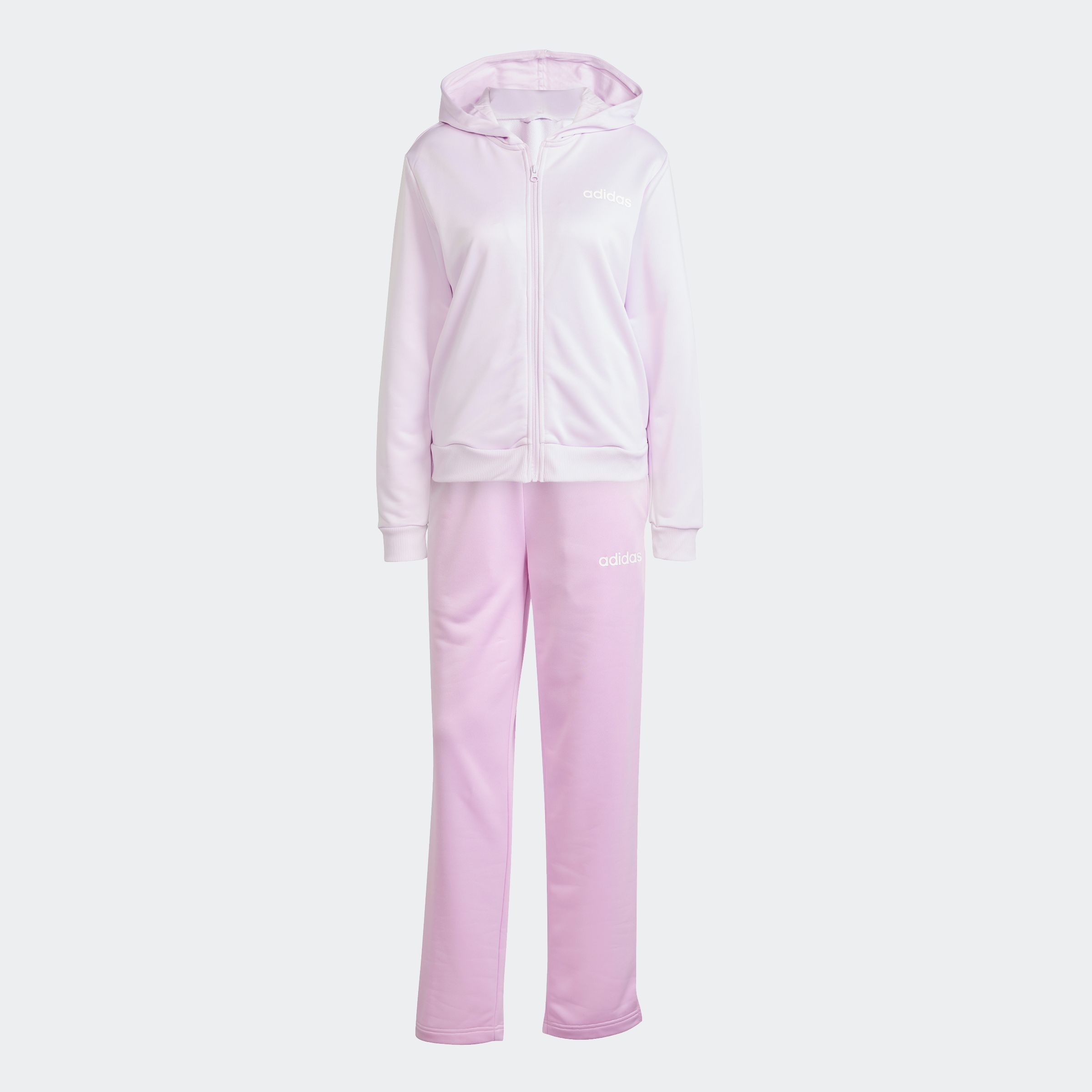 adidas Sportswear Trainingsanzug »W LINEAR TS«, (2 tlg.), Trainingsjacke mit Kapuze, Tracksuit