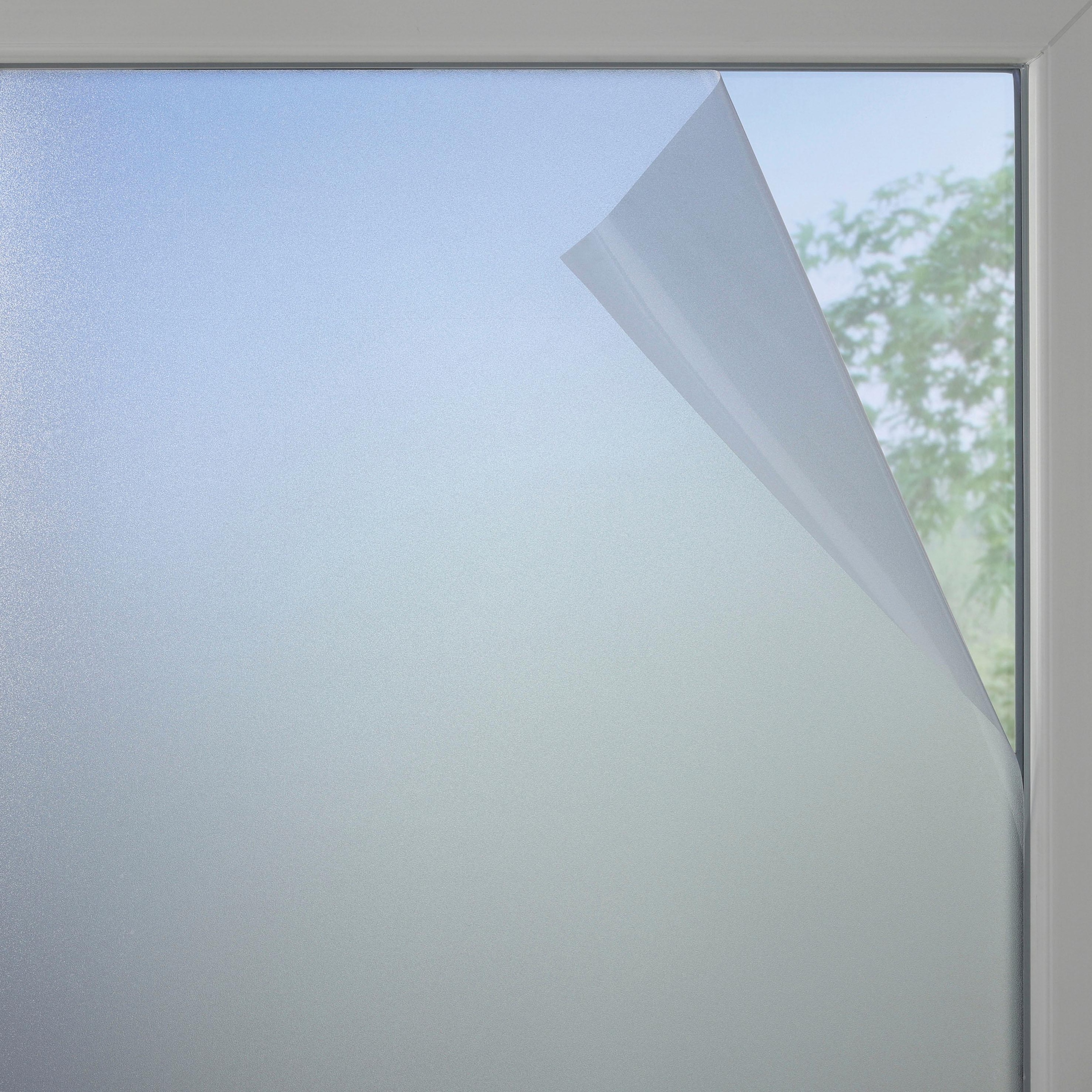 Fensterfolie, glattstatisch kaufen | Jelmoli-Versand haftend, online GARDINIA St., 1 filtert UV-Licht halbtransparent, schädliches