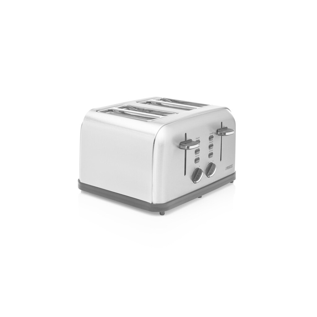 PRINCESS Toaster »142355 Style 4 aus Edelstahl, Silberfarben«, für 4 Scheiben, 1750 W