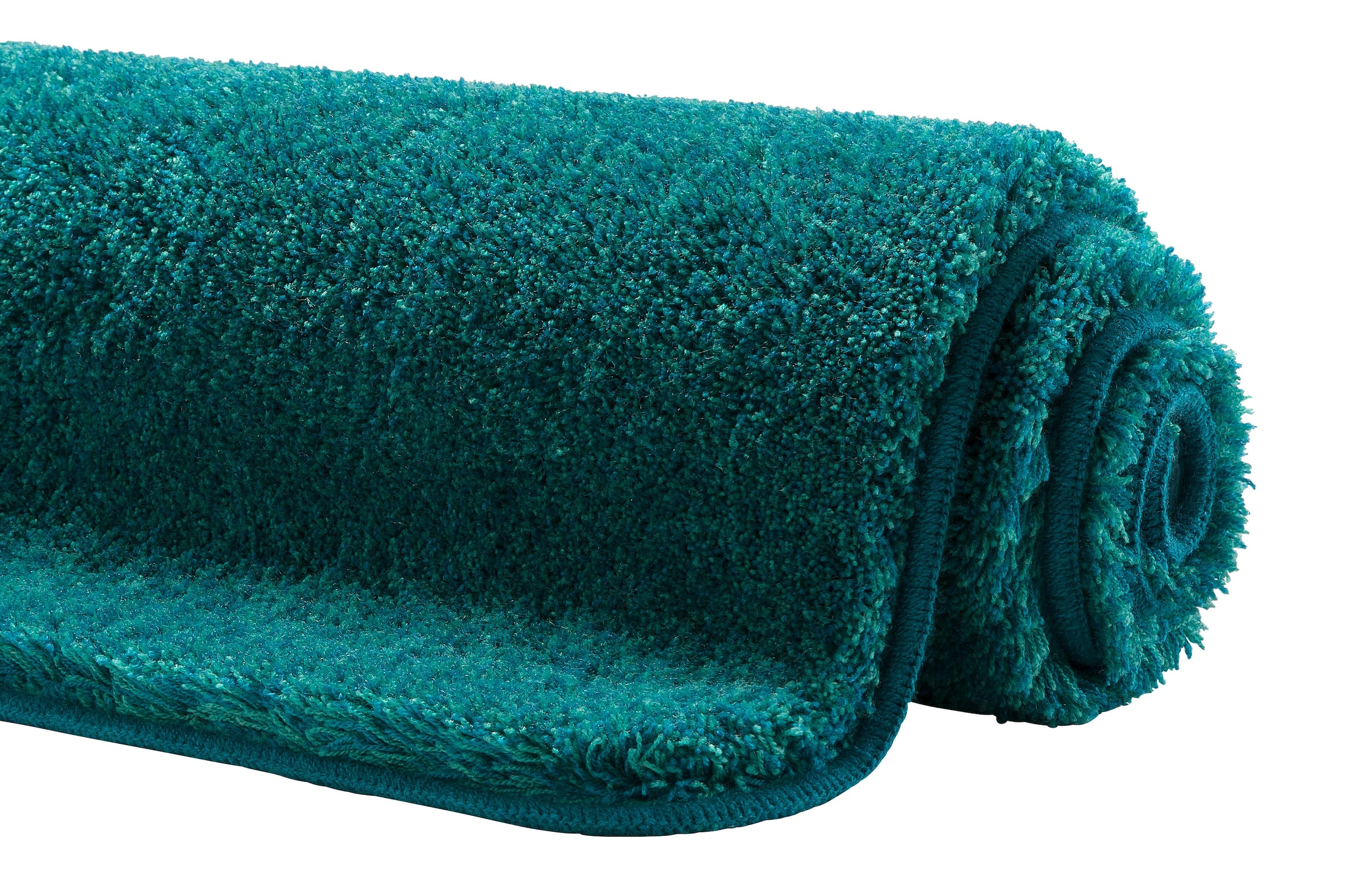 Grund Badematte »Melos, Badvorleger, Badezimmer Teppich, sehr weich«, rutschhemmend beschichtet, fussbodenheizungsgeeignet, melierte Optik, sehr weicher Flor, Melange-Effekt, Made in Europe