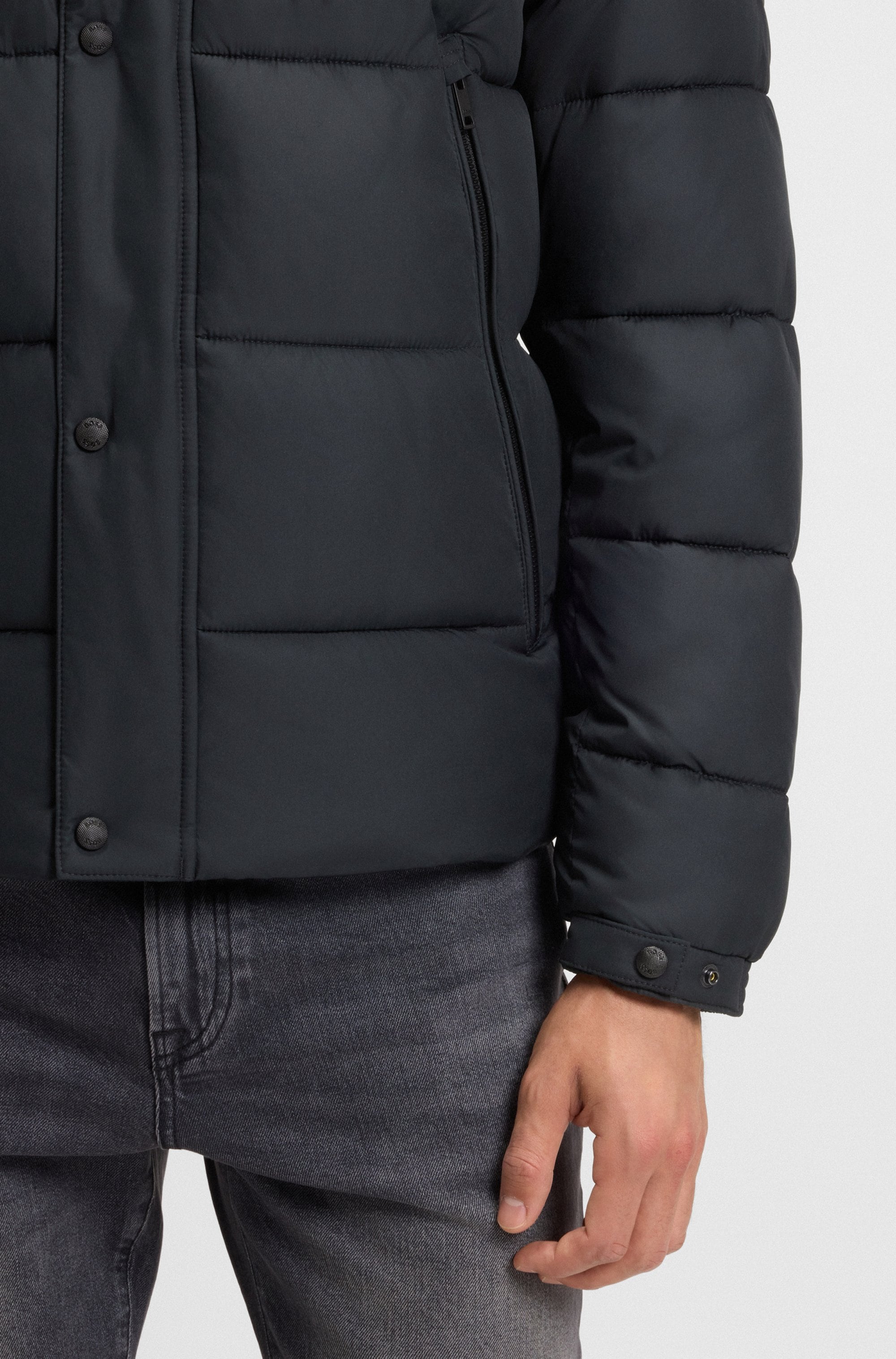 BOSS ORANGE Steppjacke »Omaris«, mit Kapuze, mit Reissverschlusstaschen