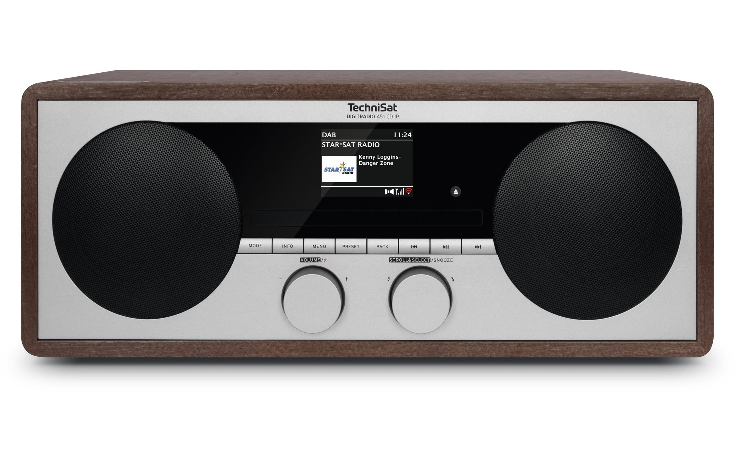 TechniSat CD-Radiorecorder »451 CD IR«, App, Display, Fernbedienung, Senderspeicher, CD-Player