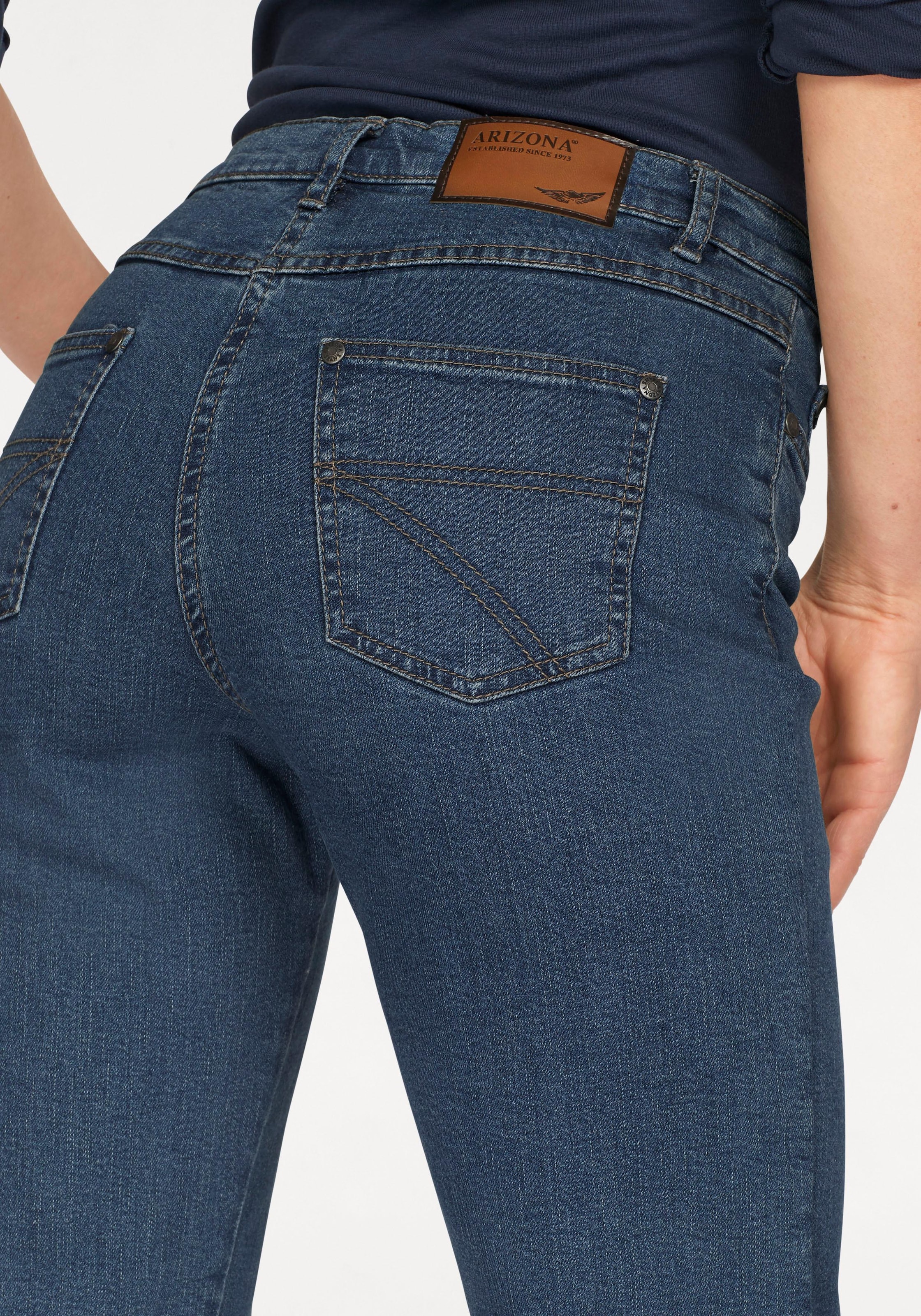 bei Schweiz Gerade shoppen High Arizona »Annett«, Jelmoli-Versand Waist Jeans online