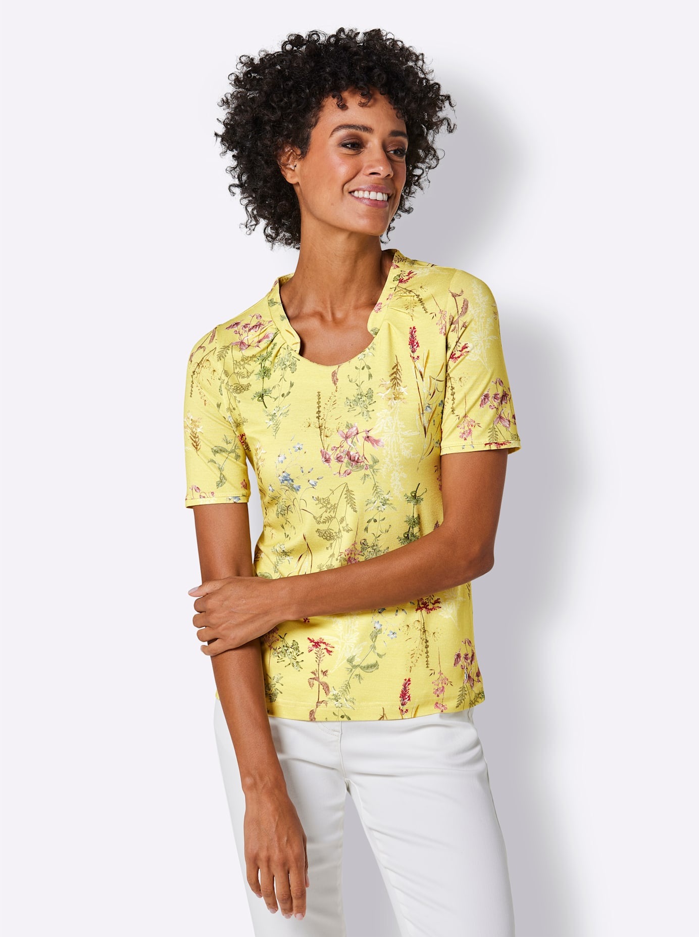 CREATION L PREMIUM Print-Shirt »Lyocell-Shirt«, (1 tlg.)