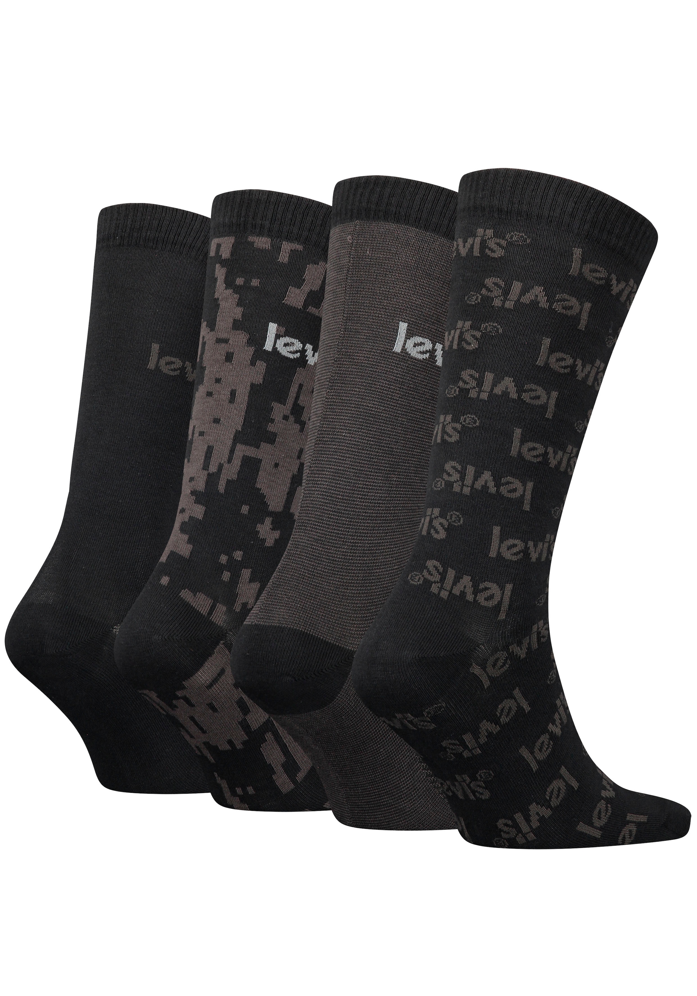 Levi's® Socken, (Packung, 4 Paar), mit breitem Logobund