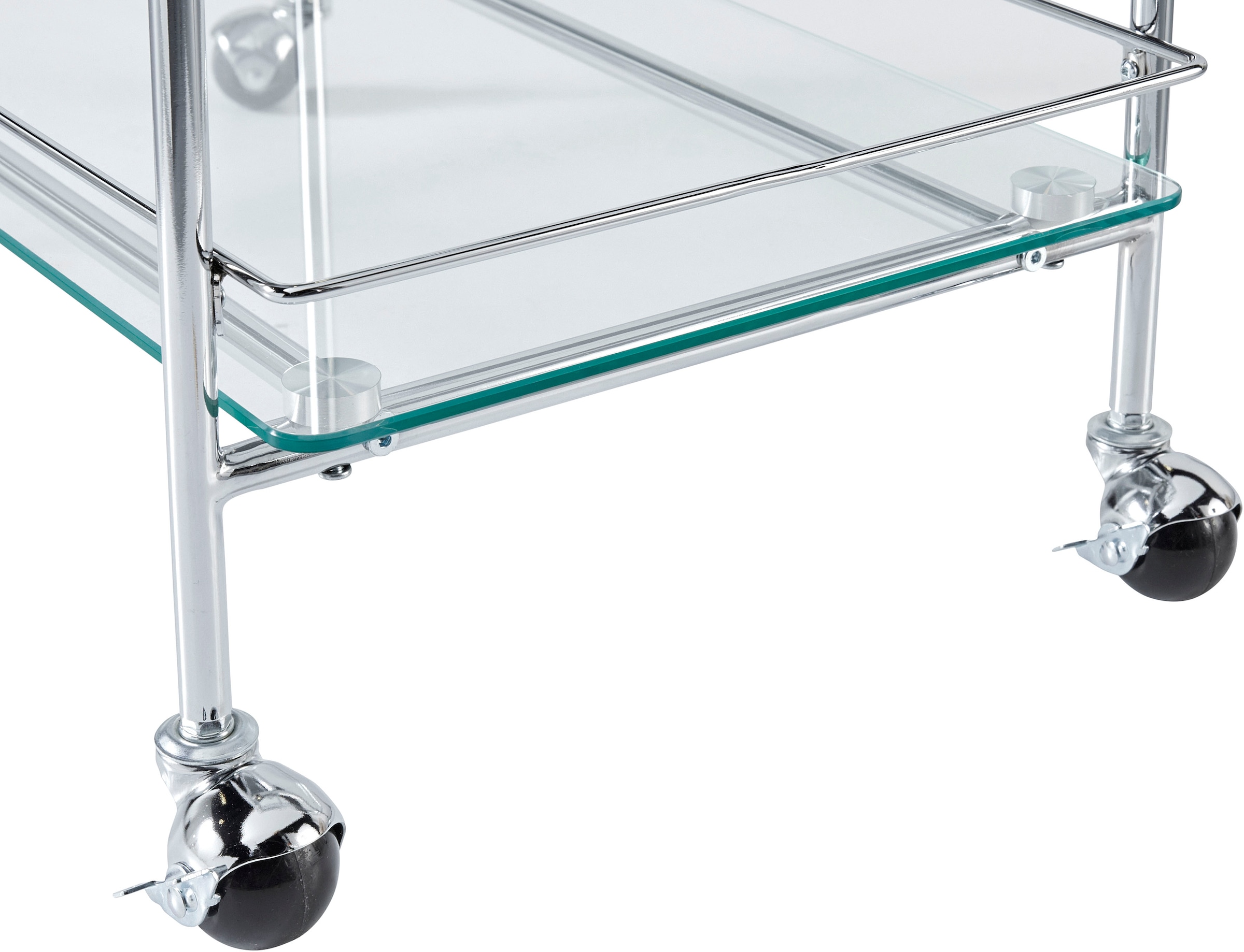 LeGer Home by Lena Gercke Rollwagen »Alimore«, mit Glasablagen und Rollen, Modernes Design, Breite 75 cm, Höhe 80 cm