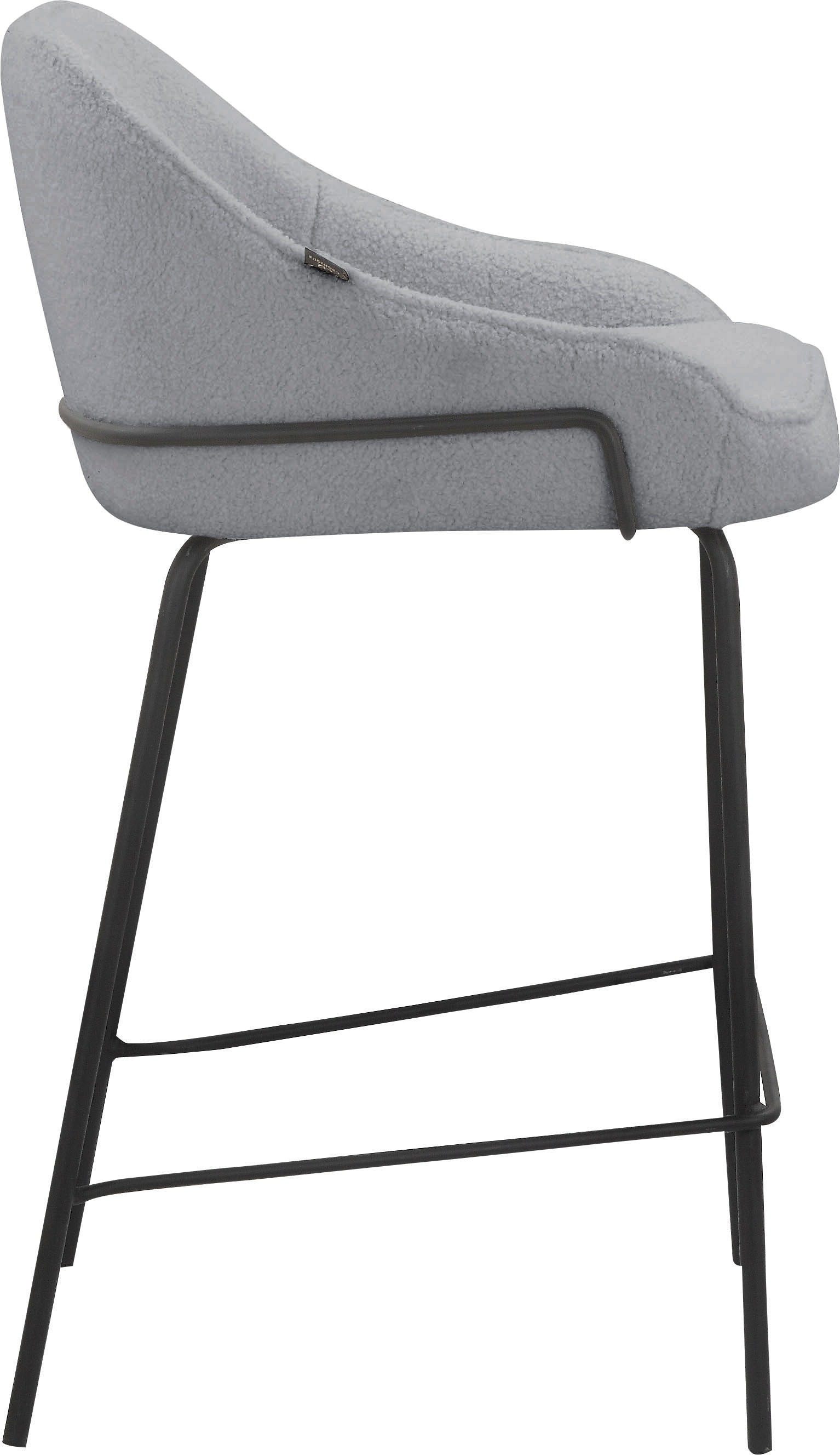 Leonique 4-Fussstuhl »Puant«, 2 St., Struktur, mit Stoff aus Polyester/recyceltem Polyester, Sitzhöhe 65 cm