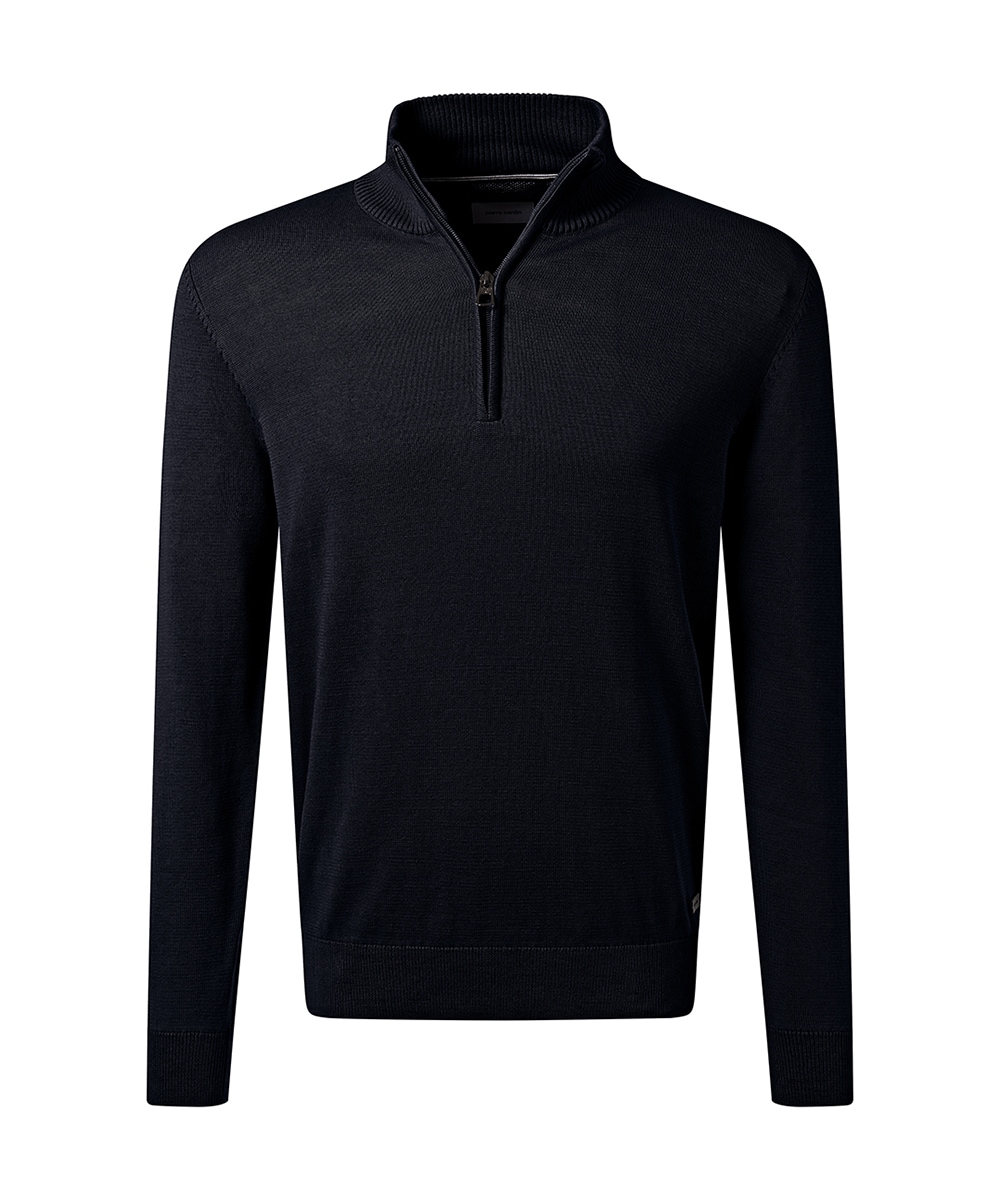 Pierre Cardin Strickpullover, mit Troyer Kragen
