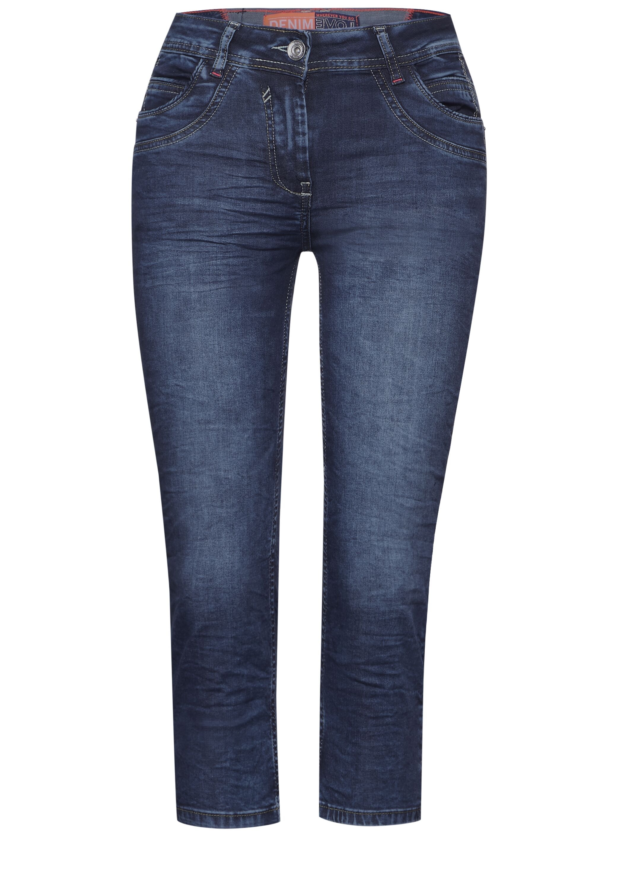 Cecil 3/4-Jeans, mit Used-Look