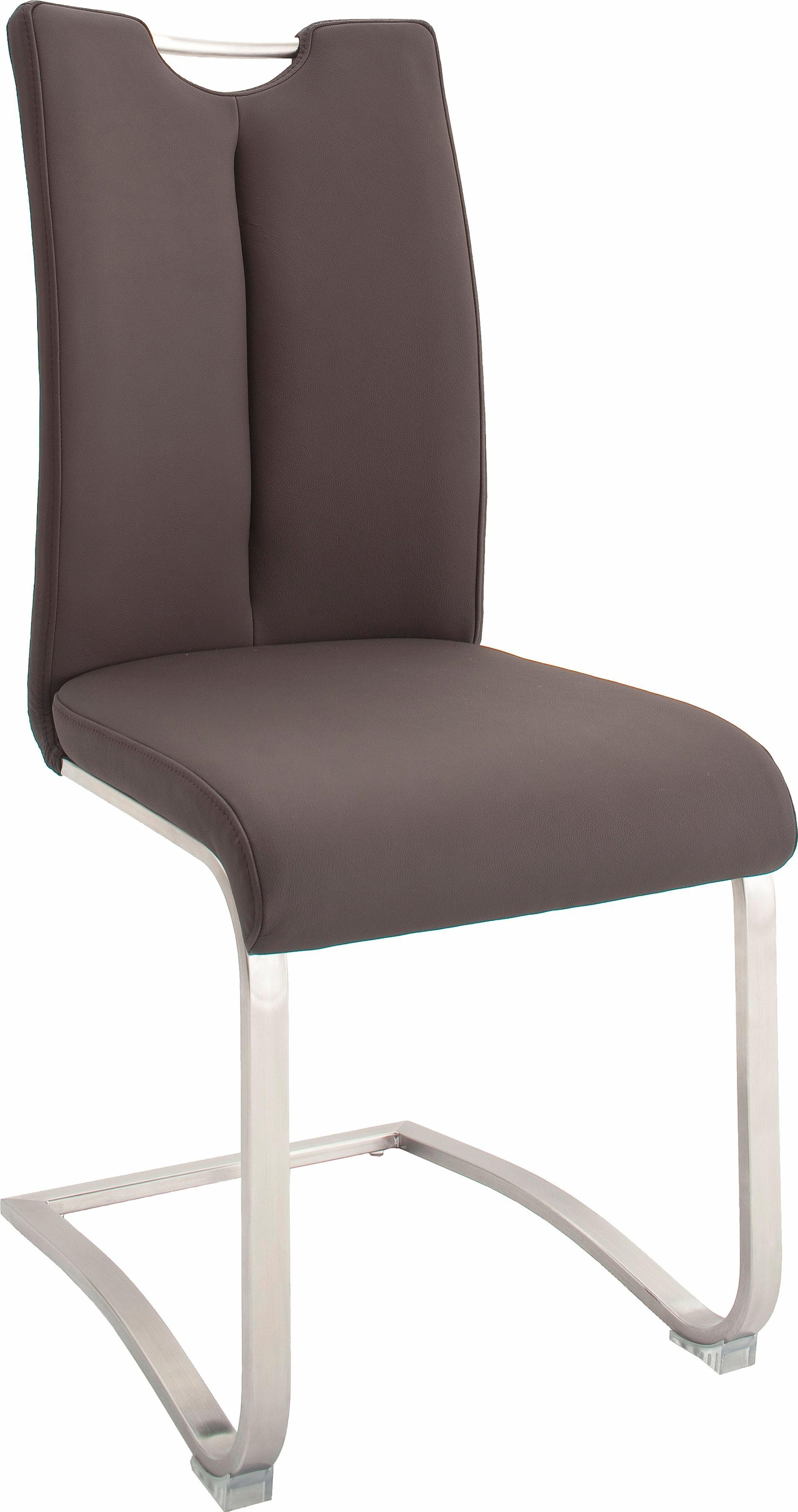 MCA furniture Freischwinger »Artos«, (Set), 2 St., Leder, Stuhl mit Echtlederbezug, bis 140 Kg belastbar