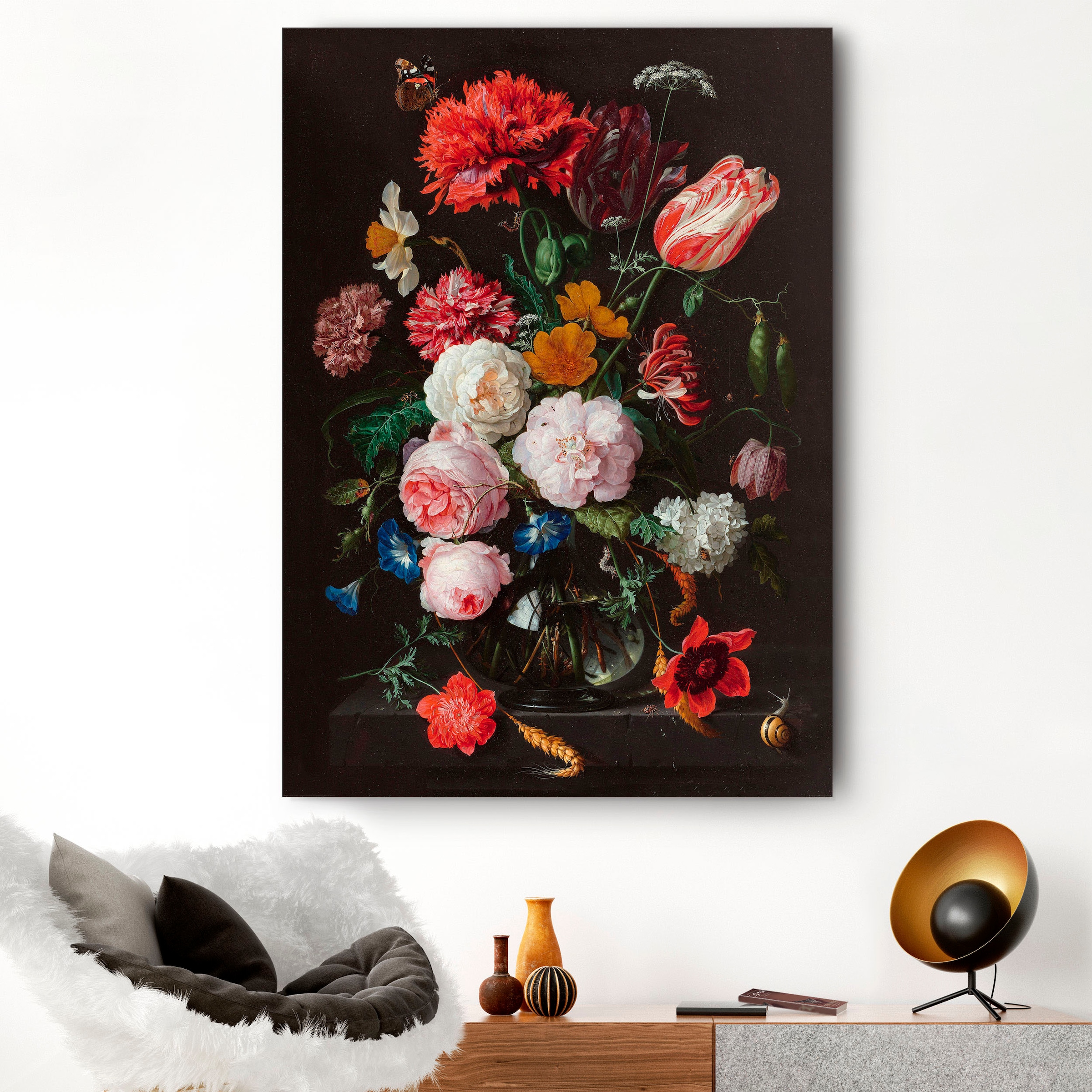 ❤ Reinders! Holzbild »Stilleben Blumen in Vase Jan Davidsz de Heem«, (1 St.)  kaufen im Jelmoli-Online Shop