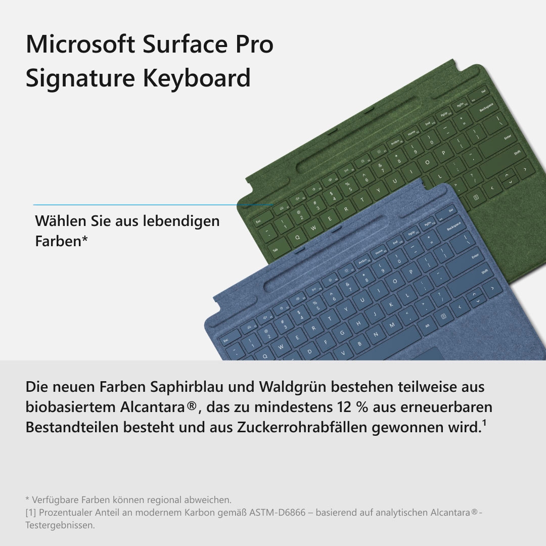 Microsoft Tastatur mit Touchpad »Surface Pro Signature«, (Fn-Tasten-Windows-Sperrtaste-Touchpad-Magnetverschluss)