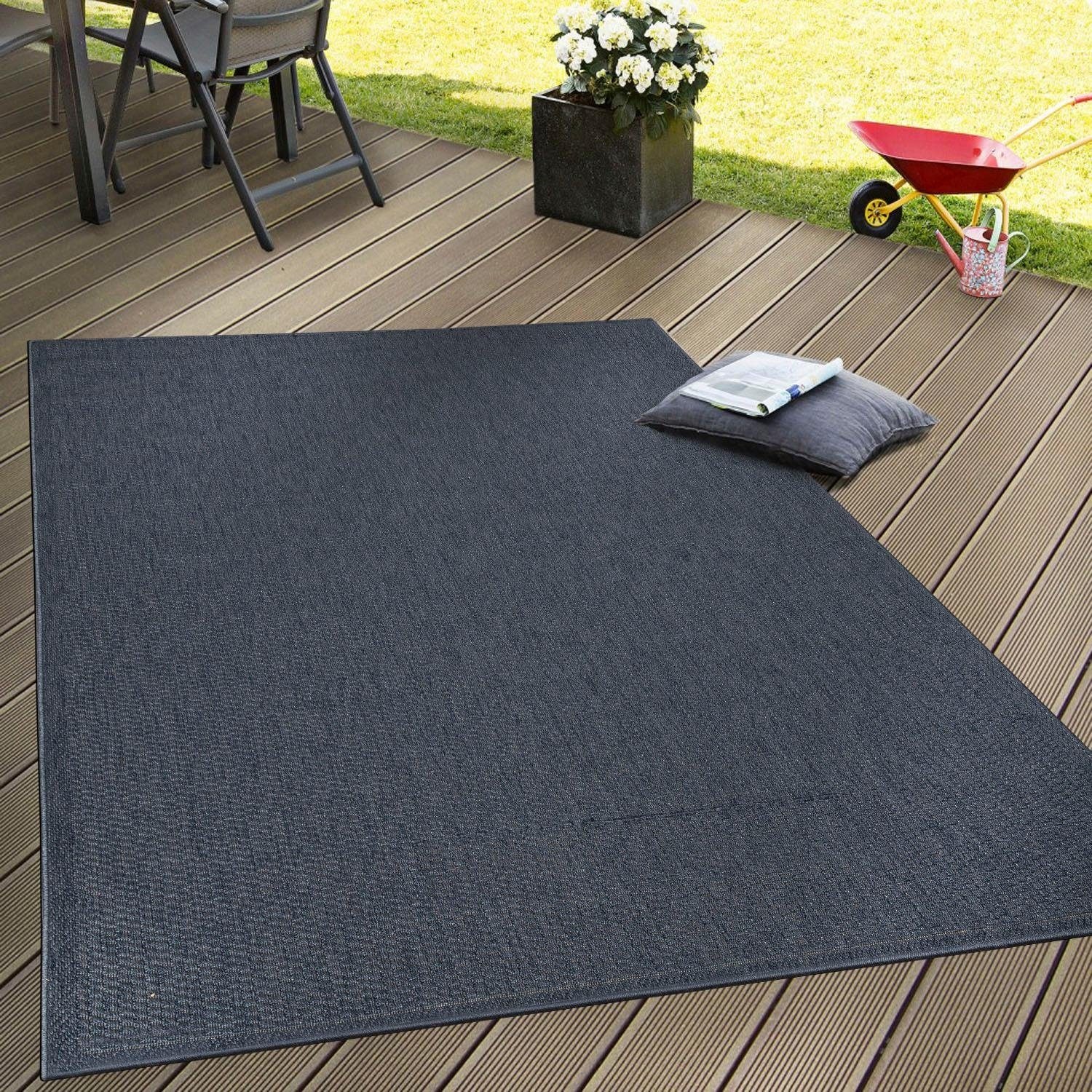 Paco Home Teppich »Timber 125«, rechteckig, 7 mm Höhe, In- und Outdoor  geeignet, Wohnzimmer online shoppen | Jelmoli-Versand | Kurzflor-Teppiche