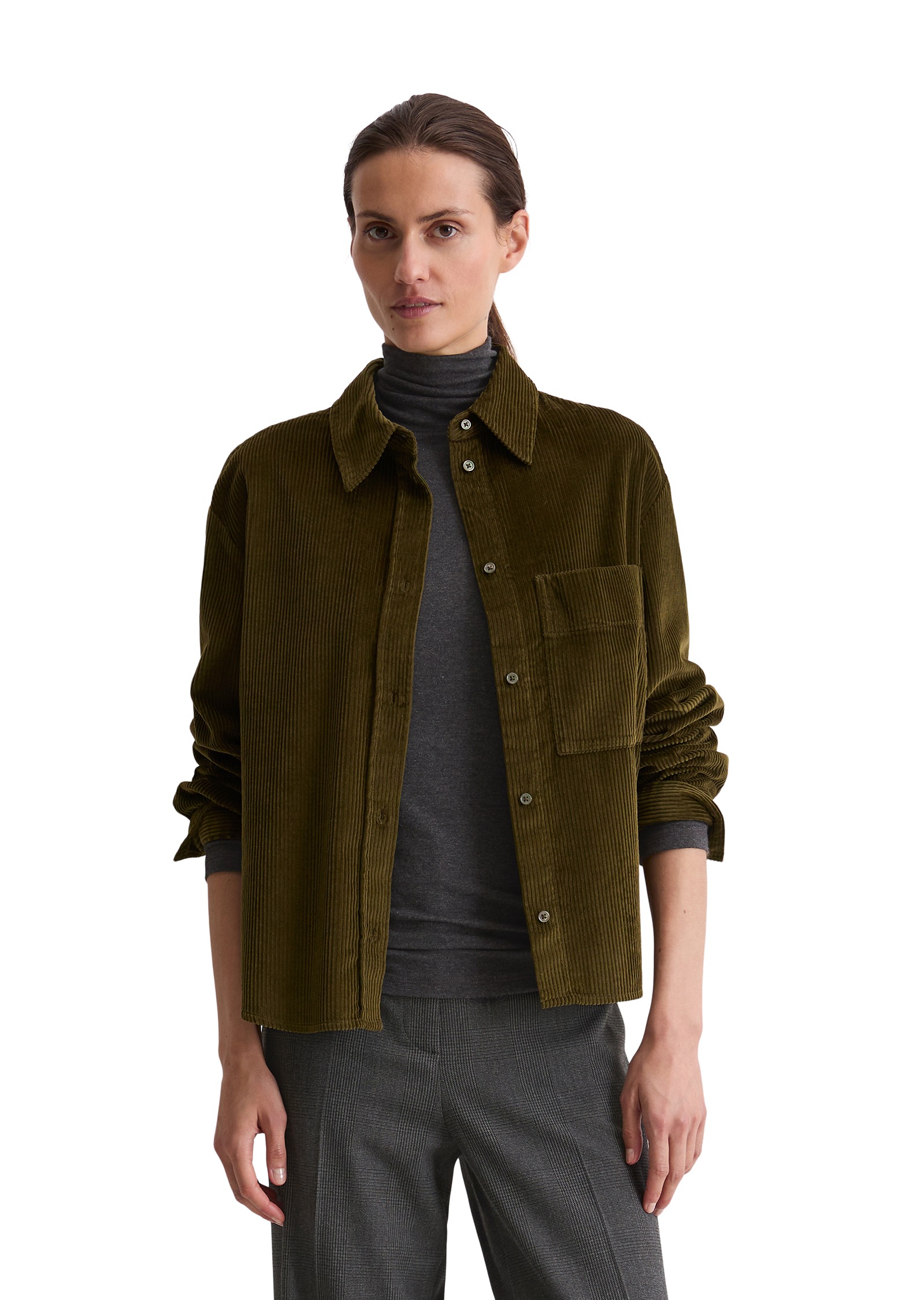 Marc OPolo Langarmbluse Cord-Qualität, Regular-Fit