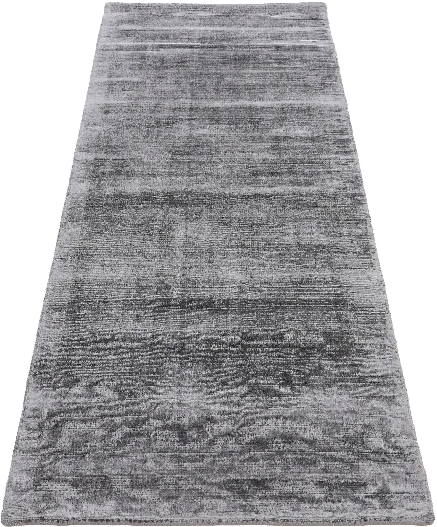 carpetfine Teppich »Ava Viskoseteppich«, rechteckig, 13 mm Höhe, Seidenoptik, leichter Glanz, auch als Läufer erhältlich