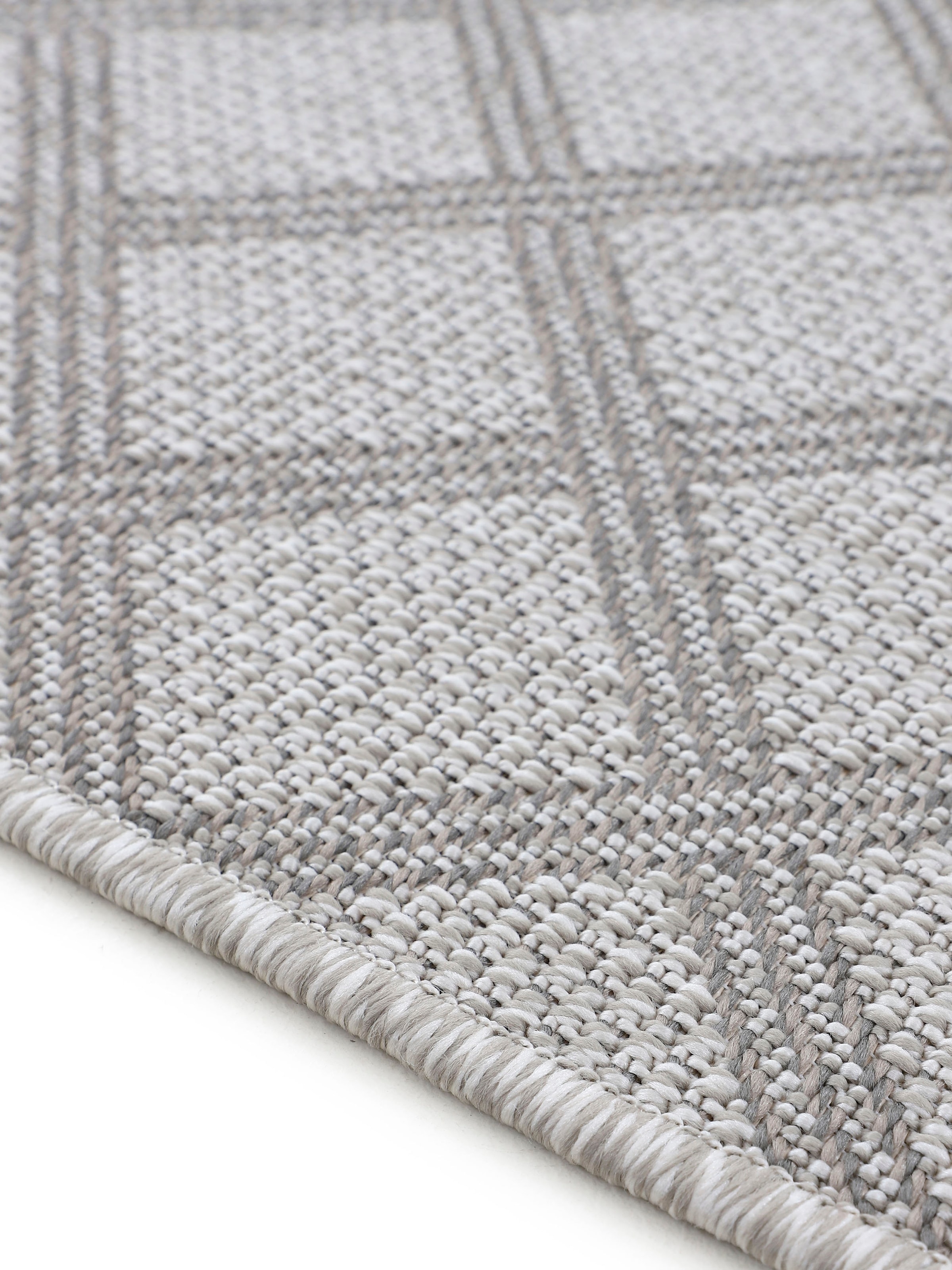 carpetfine Läufer »Boho 104«, rechteckig, 4 mm Höhe, robustes Flachgewebe, Sisal Optik, UV-beständig, Aussenbereich