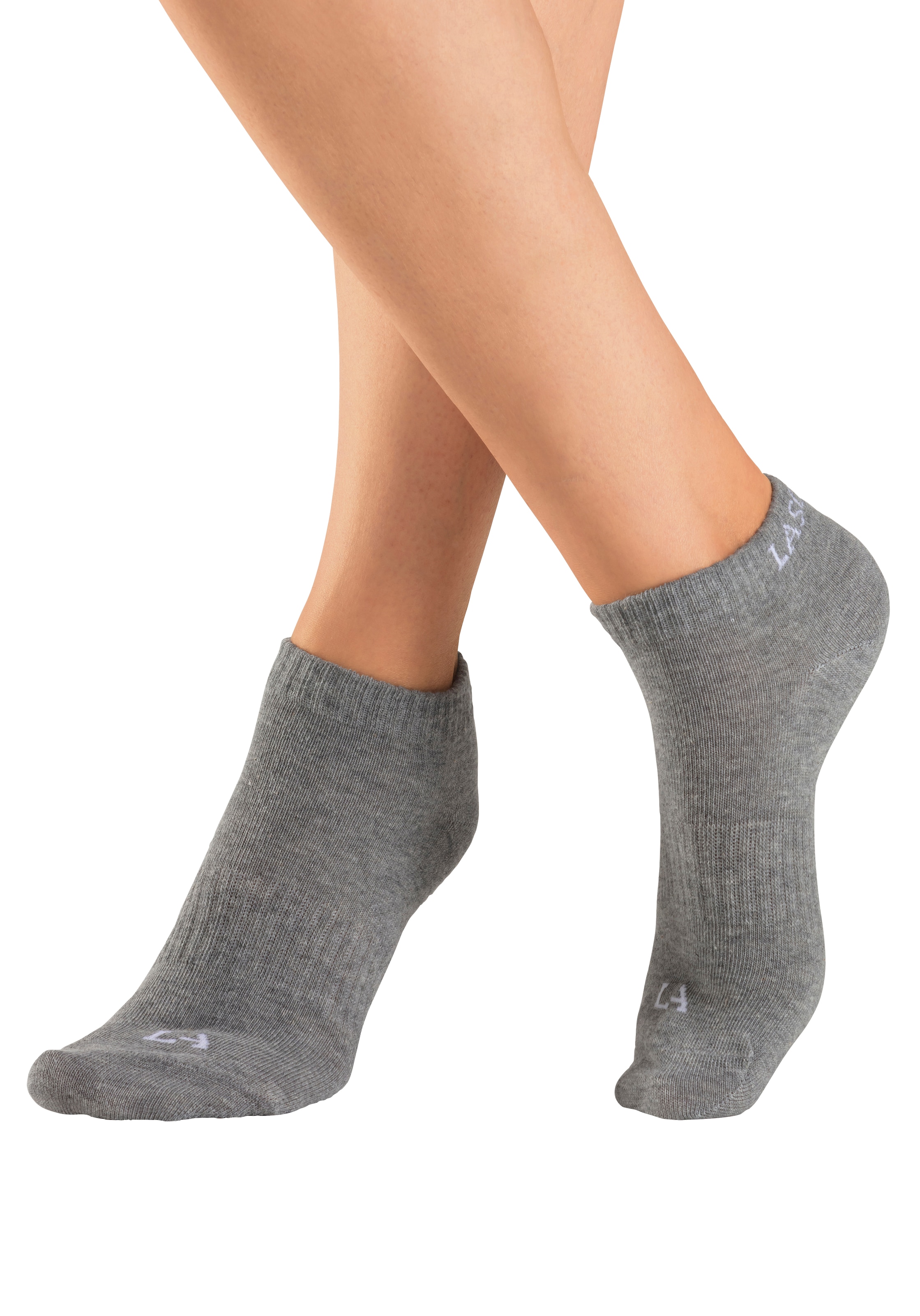LASCANA ACTIVE Sneakersocken, (Packung, 6 Paar), mit eingestricktem Marken Logo