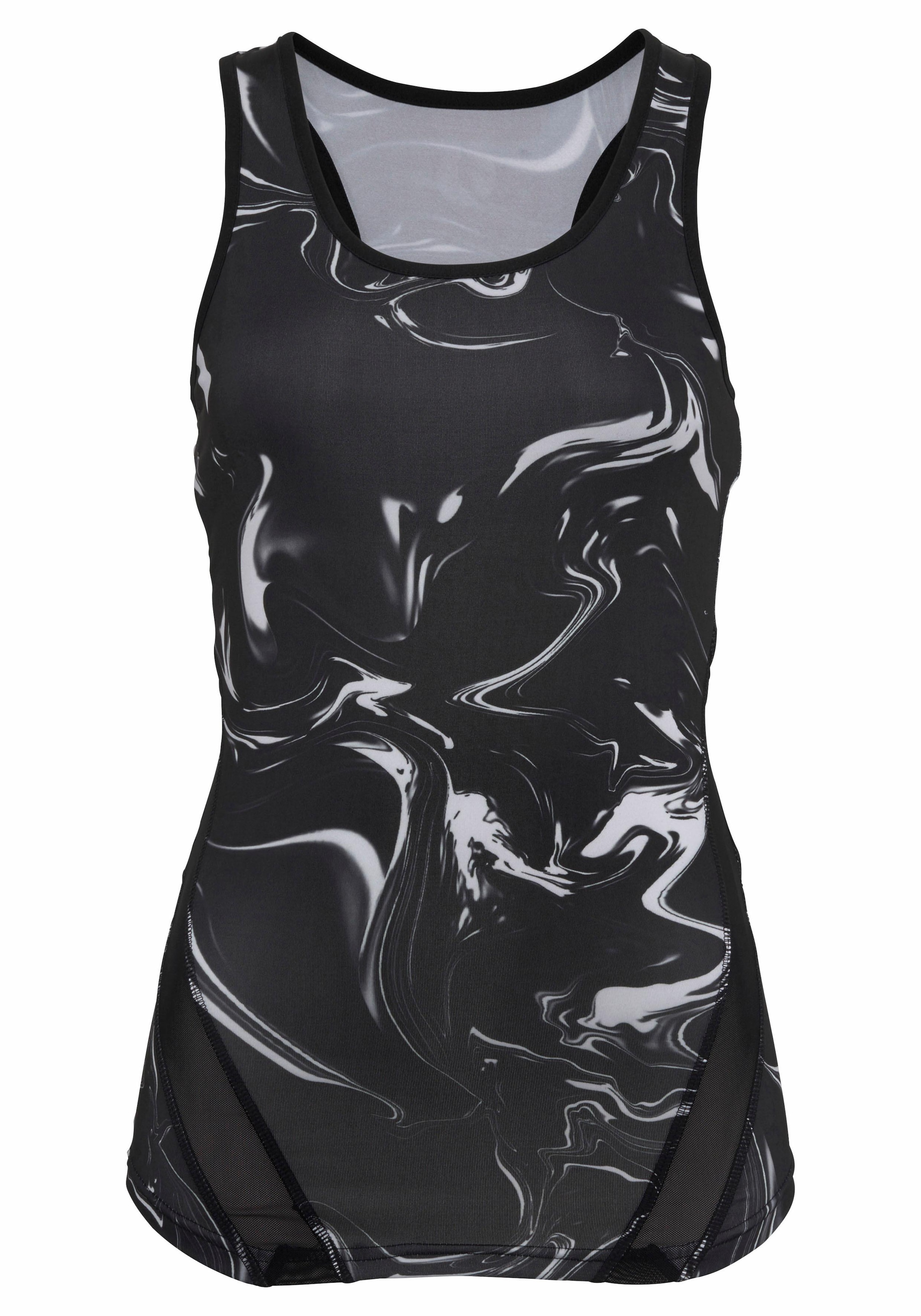 Marble«, Racerback ACTIVE bestellen LASCANA bei »Black mit breitem Funktionsshirt Jelmoli-Versand Schweiz online