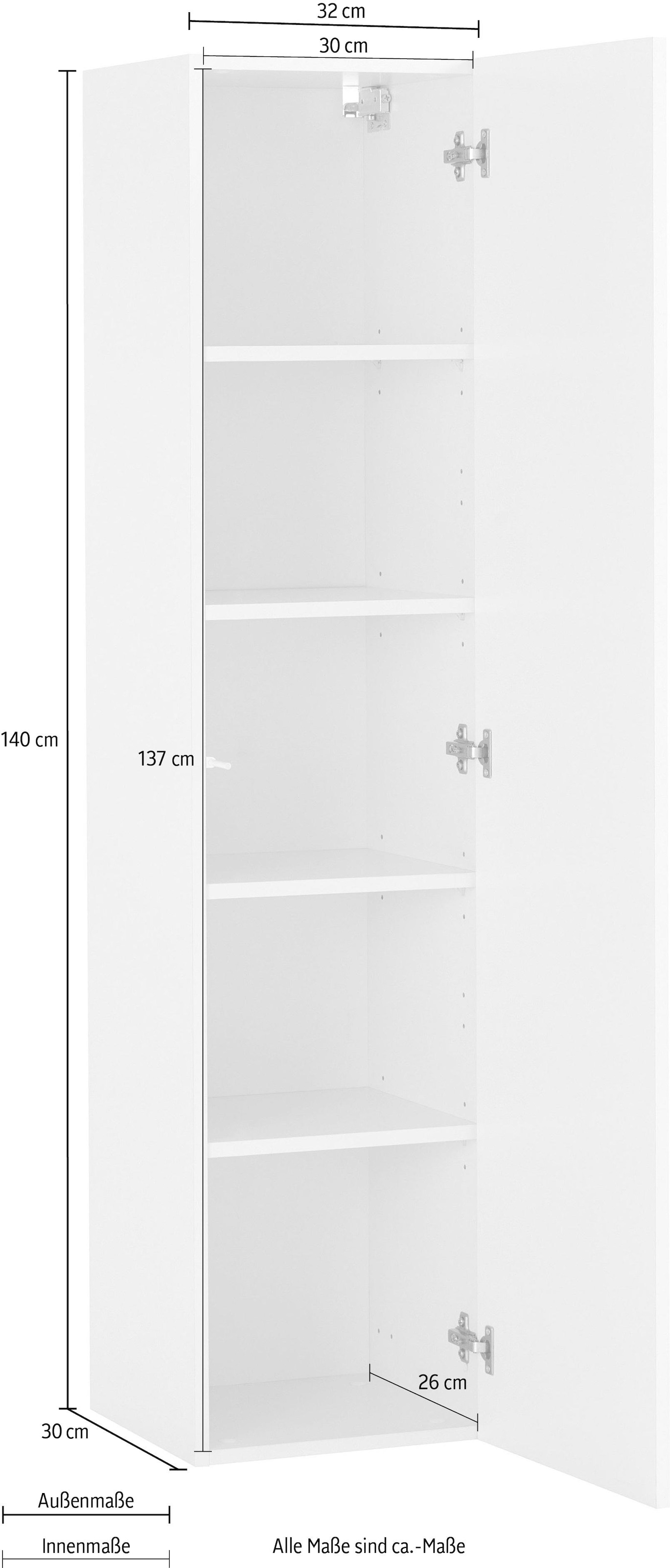 ❤ borchardt Möbel Hängeschrank »TOLEDO«, Höhe 140 cm ordern im  Jelmoli-Online Shop