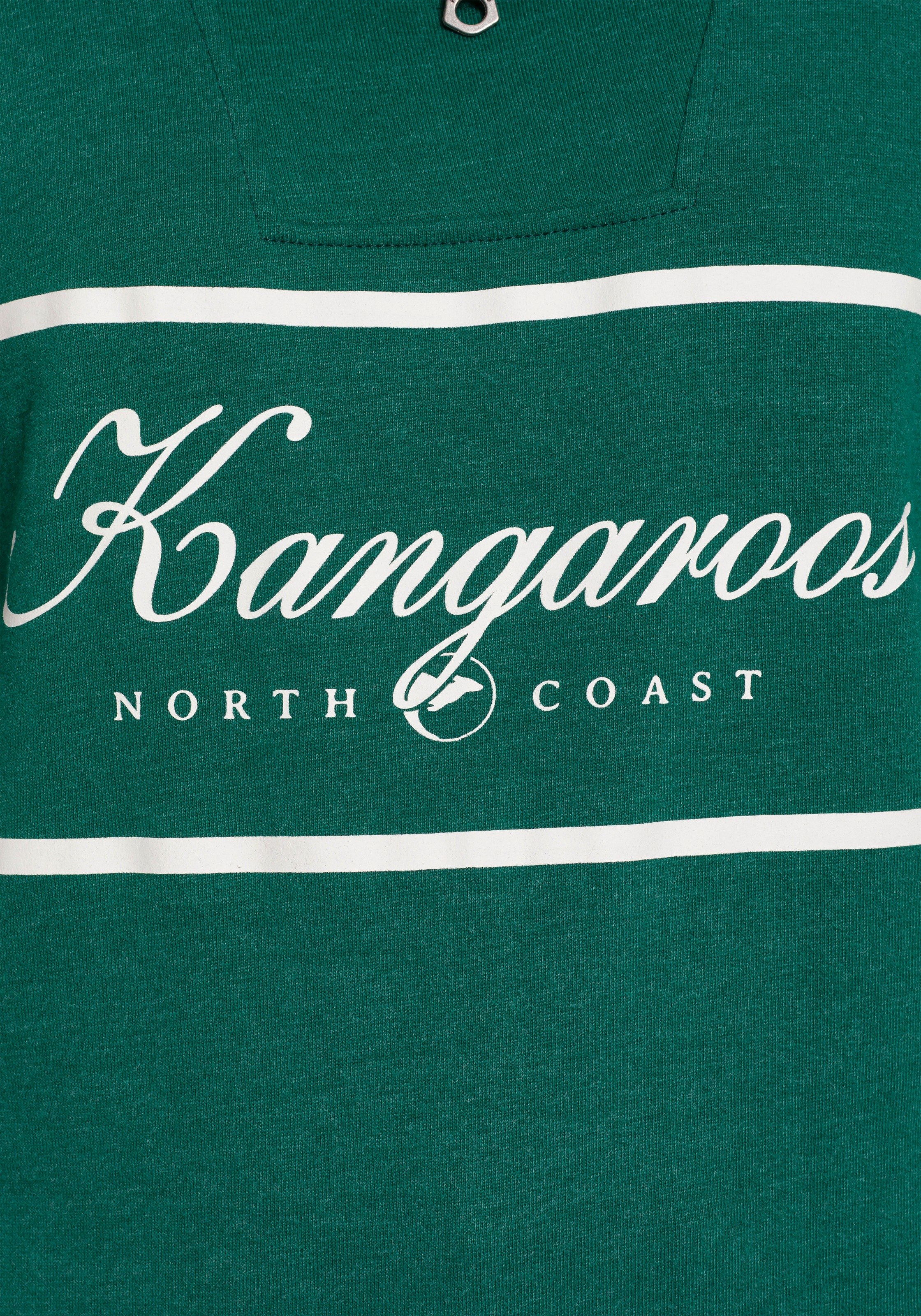 KangaROOS Sweatshirt, Troyer mit Stehkragen und Logo Print -NEUE-KOLLEKTION