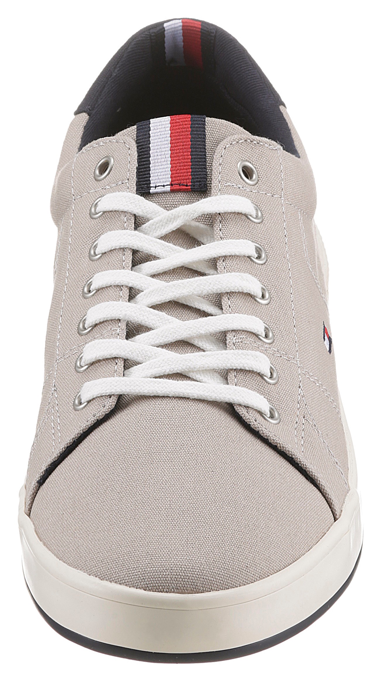 Tommy Hilfiger Sneaker »ICONIC LONG LACE SNEAKER«, Freizeitschuh, Halbschuh, Schnürschuh mit gespolstetem Schaftrand