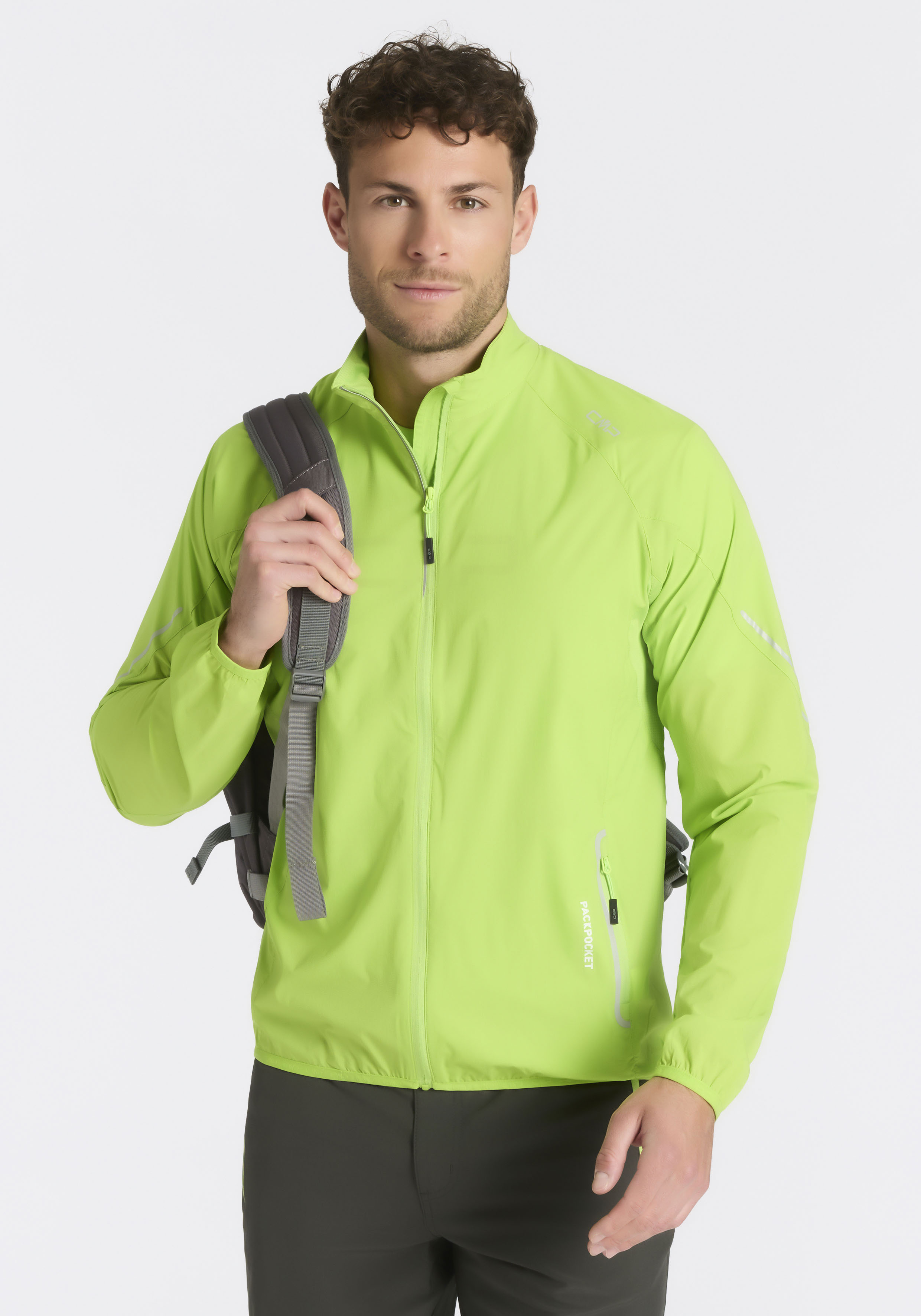 CMP Windbreaker aus ultraleichtem Ripstop-Gewebe, atmungsaktiv, komprimierbar