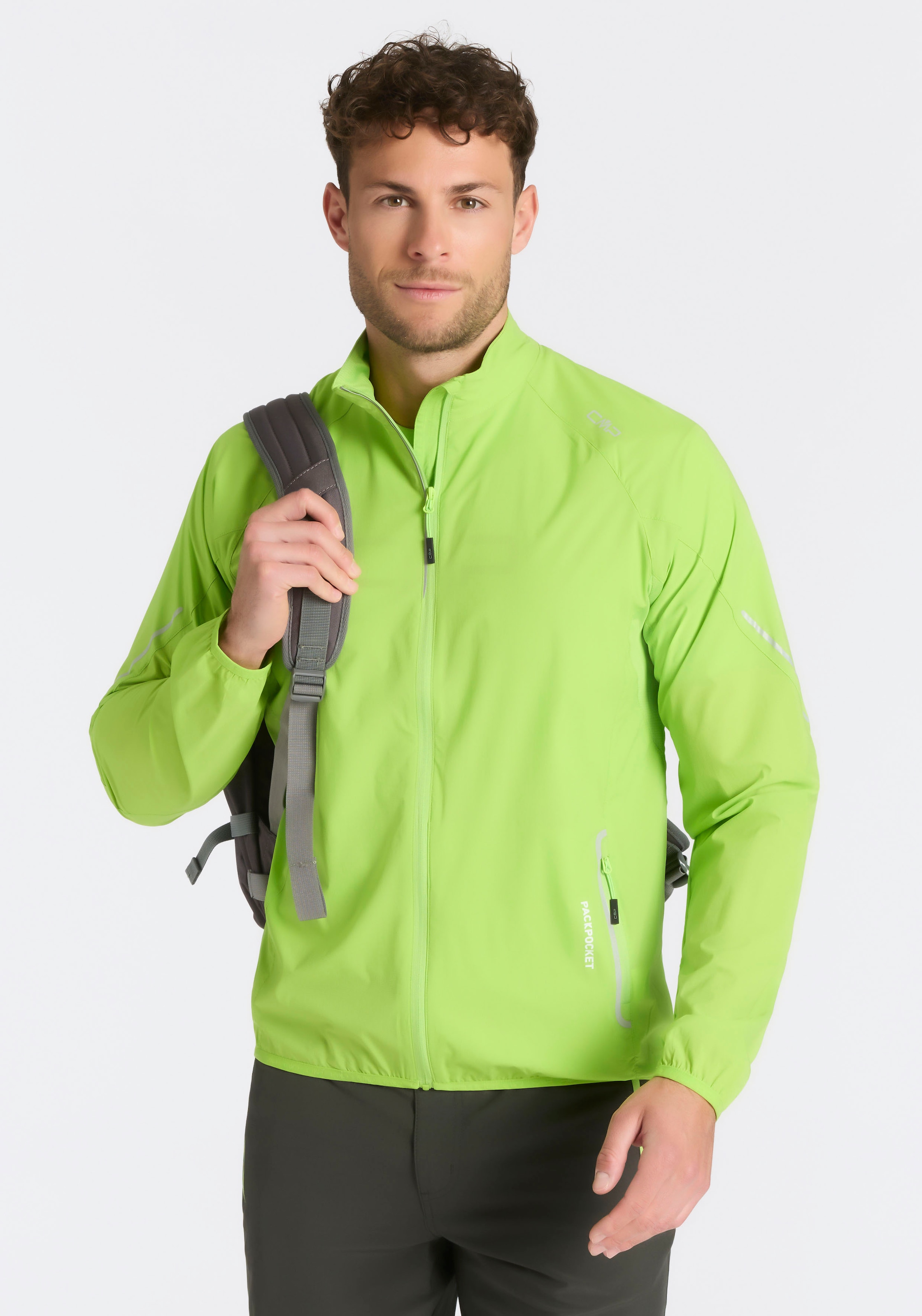 Cmp Mela Windbreaker Für Radsport Geeignet, Komprimierbar, Atmungsaktiv, Aus Ripstop-Gewebe