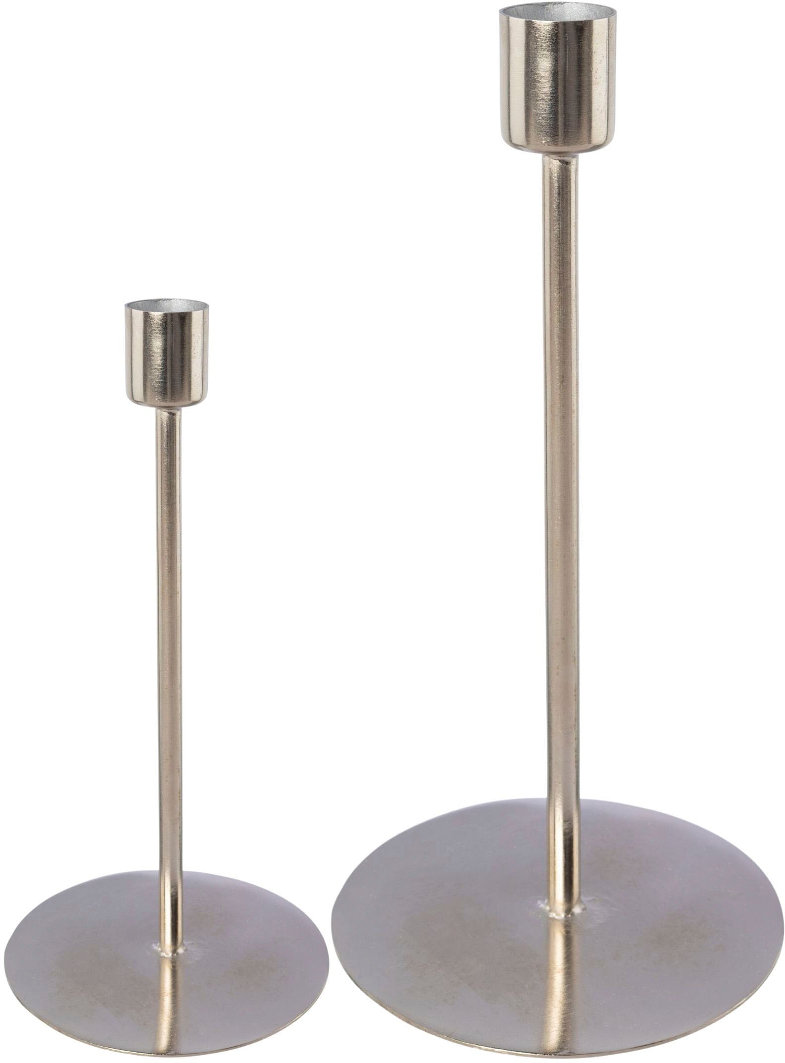 Leonique Kerzenhalter »Stabkerzenhalter Freya«, (Set, 2 St.), aus Metall,  im minimalistischen Stil kaufen