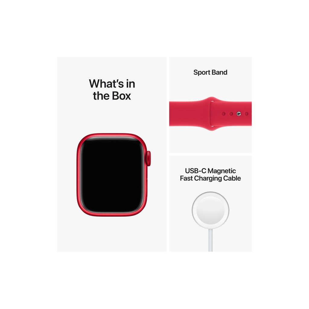 Apple Smartwatch »Series 8, Aluminium-Gehäuse«, (Watch OS)