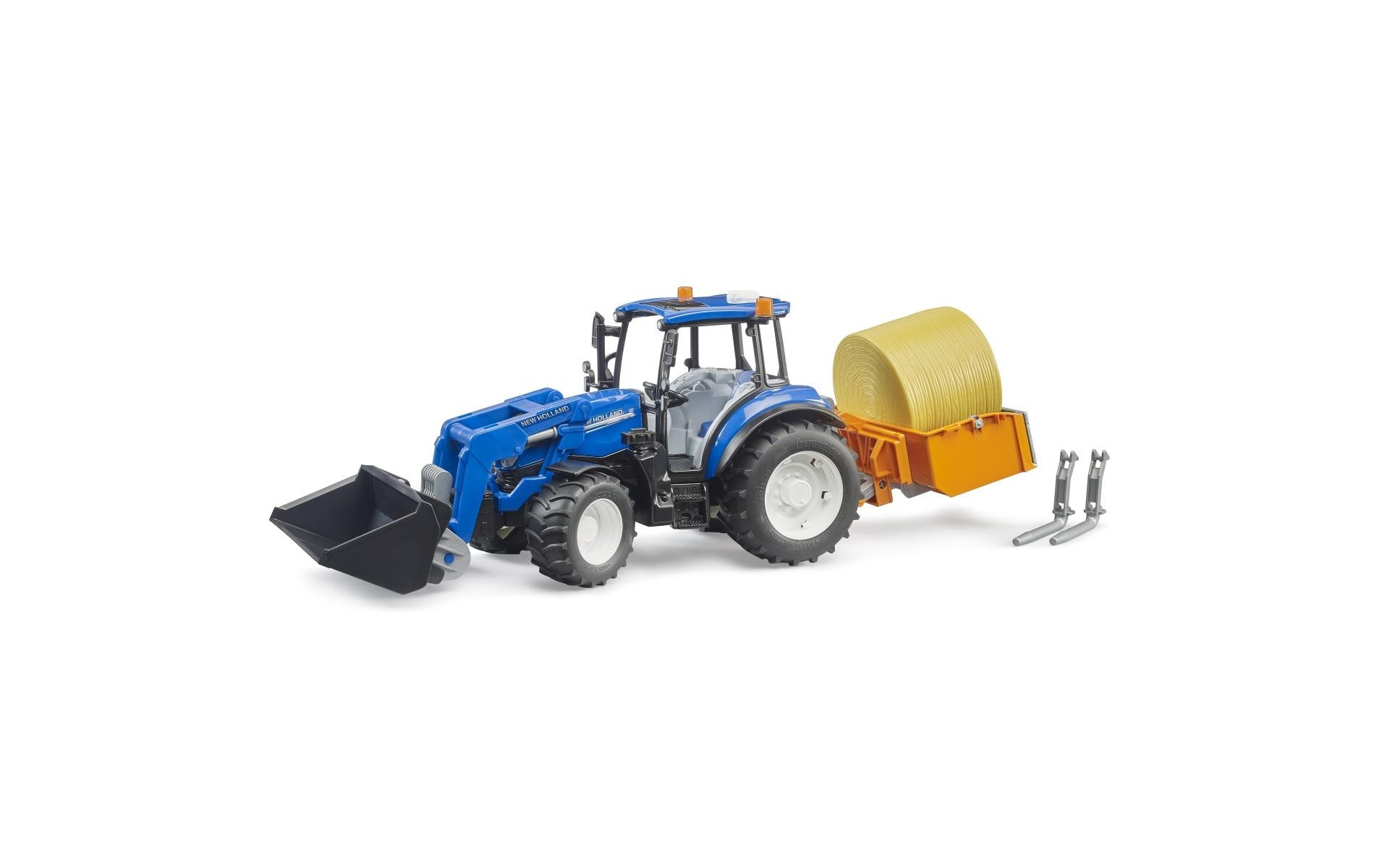 Bruder Spielzeug-Traktor "Builder New Holland T5.120 mit FL"