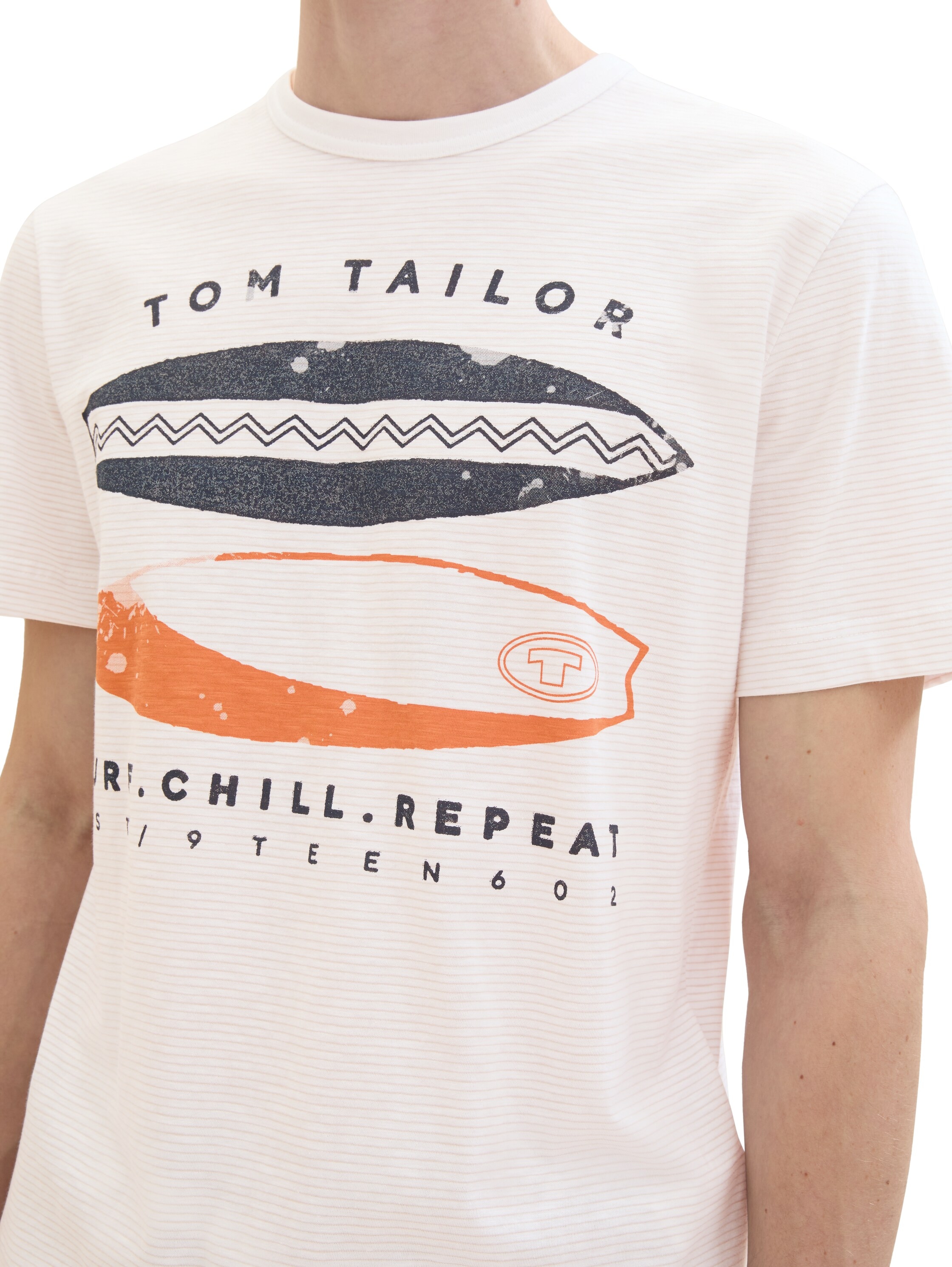 TOM TAILOR T-Shirt, mit coolem Frontprint