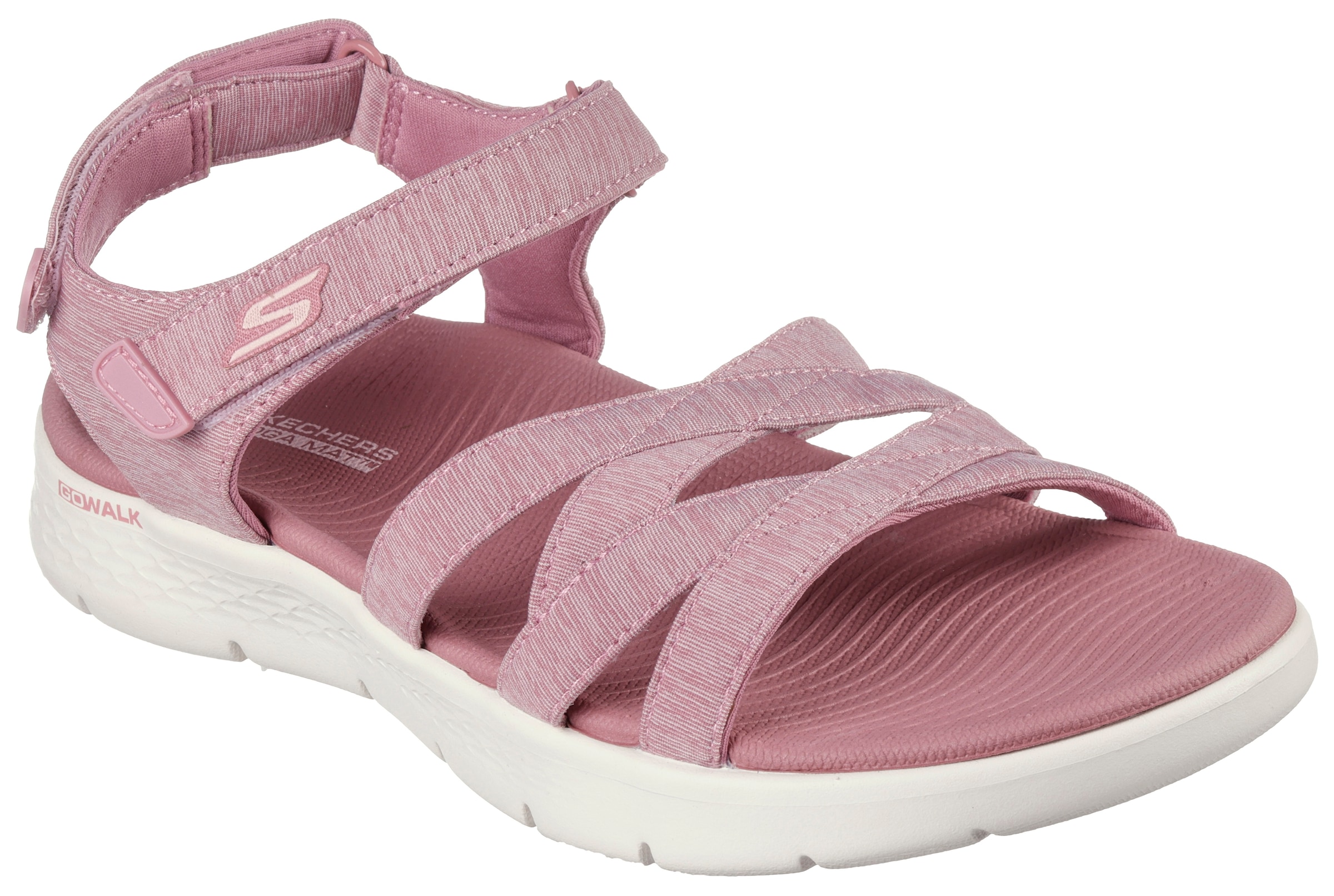 Sandale »GO WALK FLEX SANDAL-SUNSHINE«, Sommerschuh, Sandalette, Klettschuh, mit...