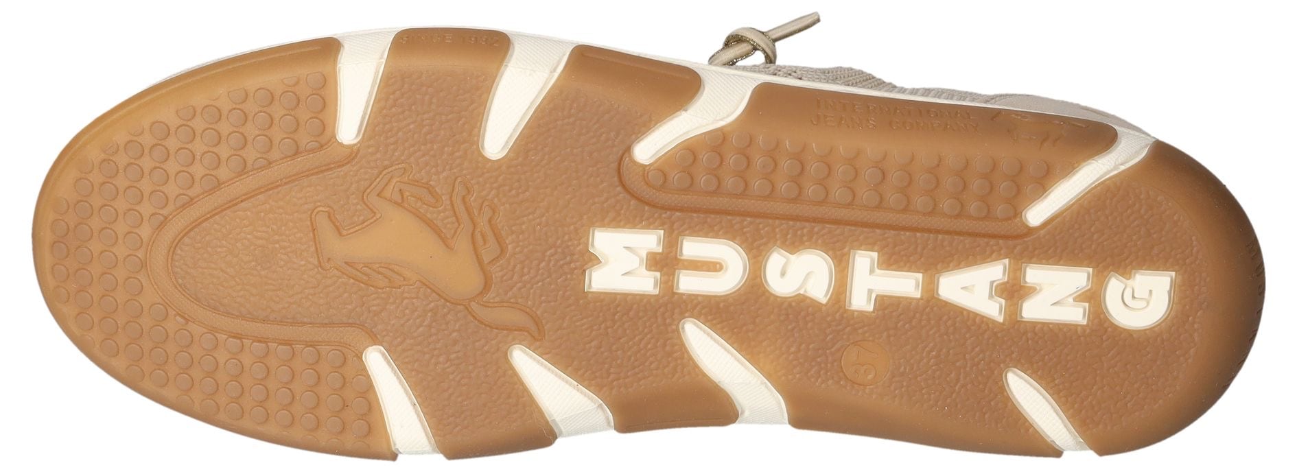 Mustang Shoes Slip-On Sneaker, Freizeitschuh, Halbschuh, Schlupfschuh, mit Elastik-Schnürsenkel