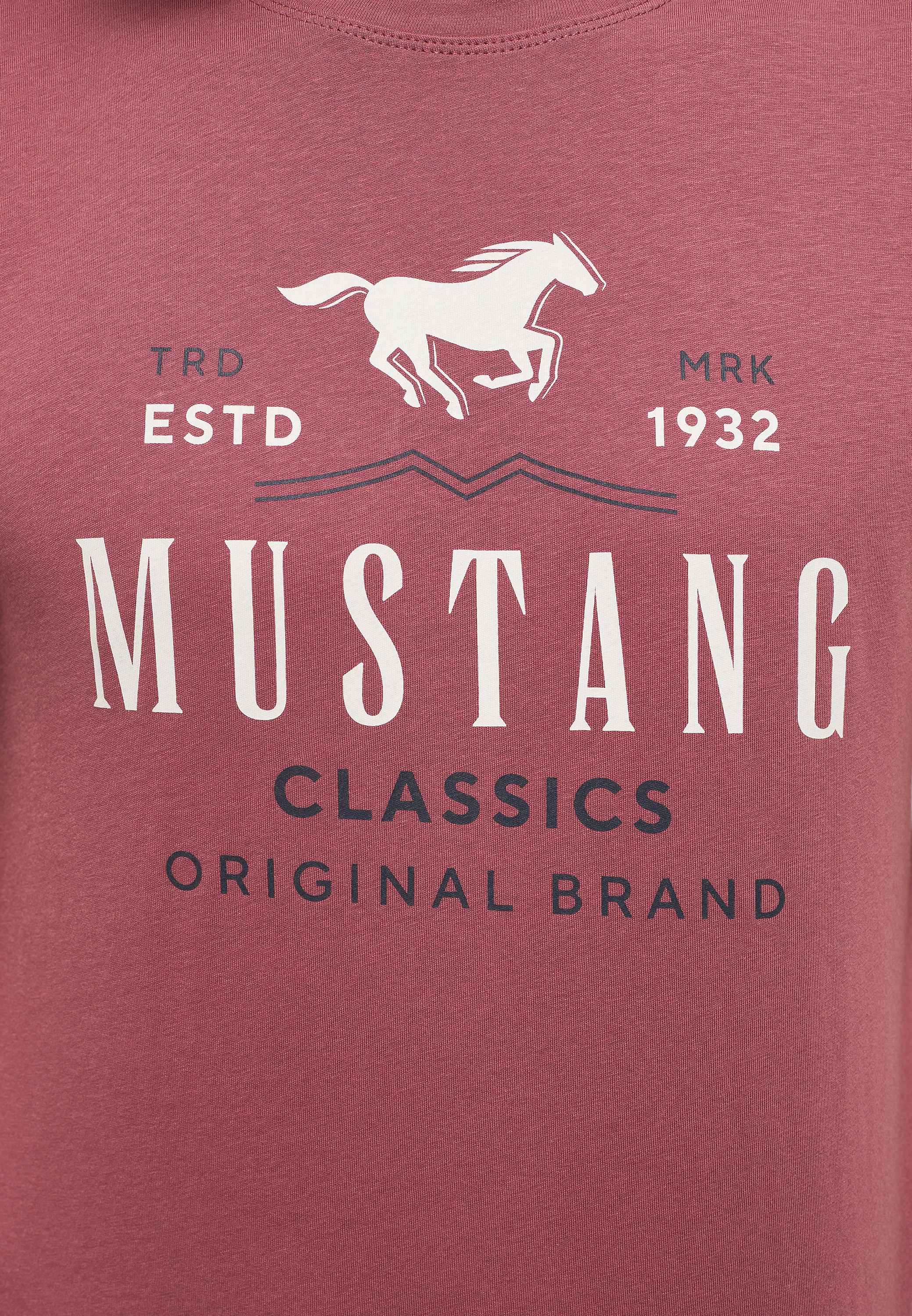 T-Shirt Jelmoli-Versand Mustang online MUSTANG Print-Shirt«, »Mustang Print-Shirt T-Shirt | kaufen